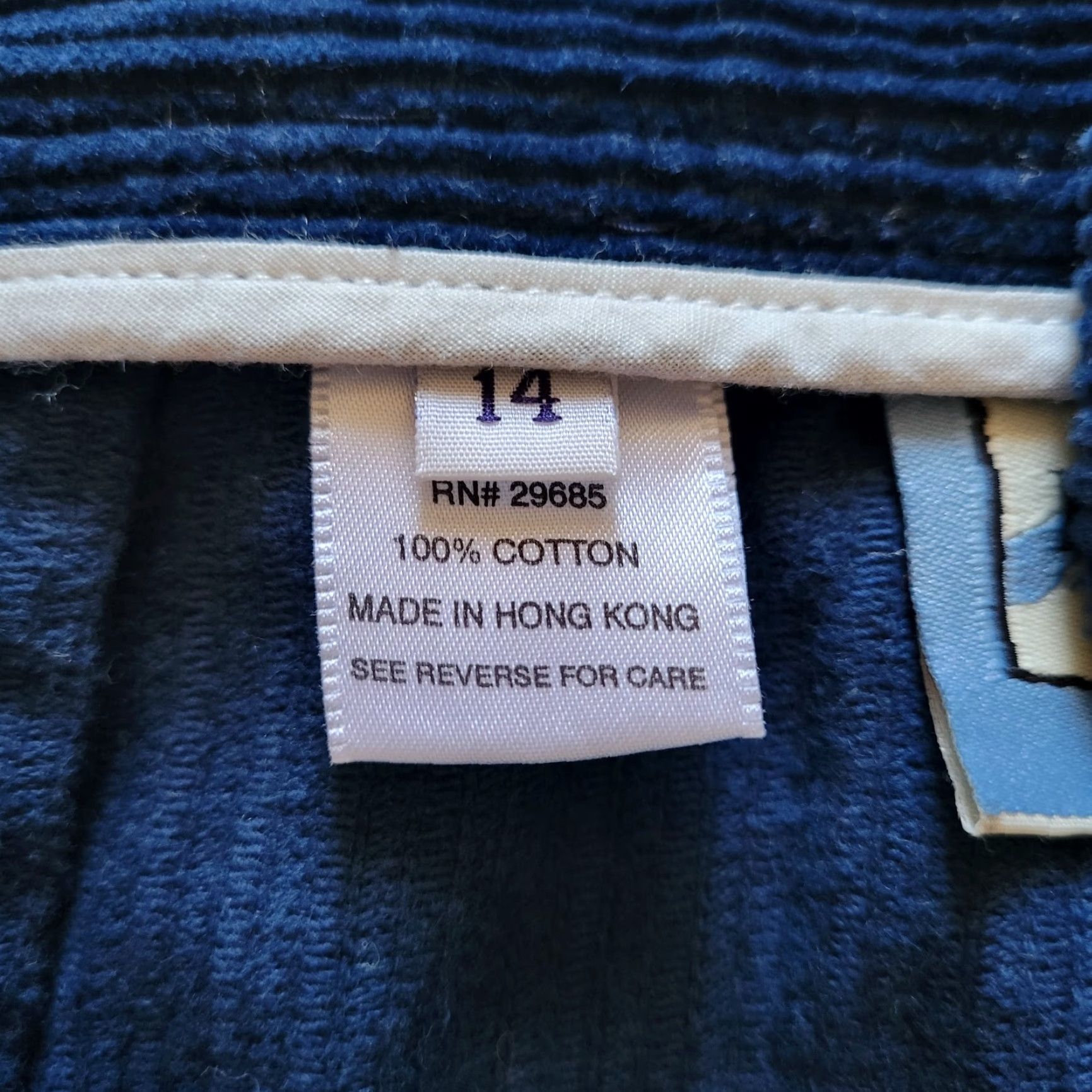 Pendleton Pendleton Womens Pants 14 Blue Corduroy Tapered Pleated Classic Casual Career Size 24" / US 00 / IT 34 - 6 Thumbnail