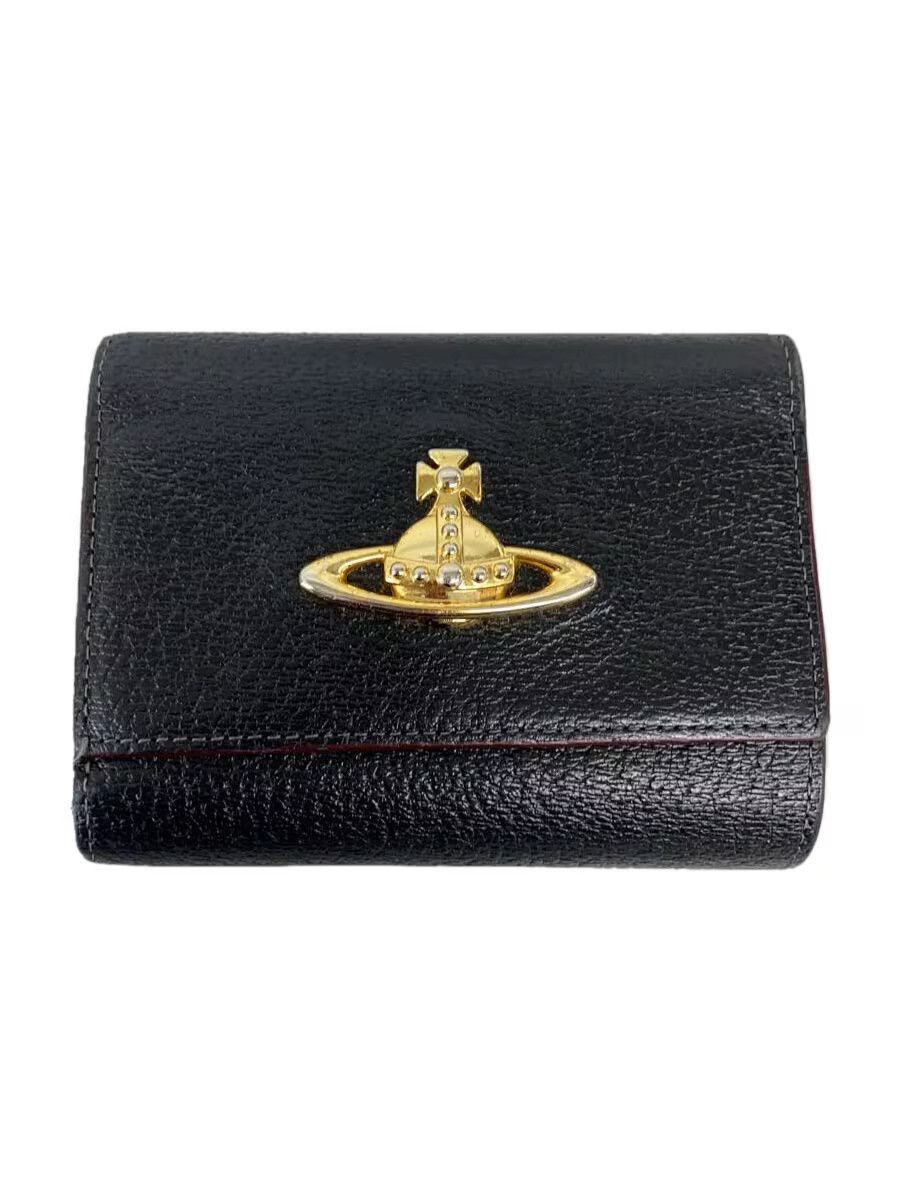 Vivienne Westwood Lthr Bi-Fold Wallet Black