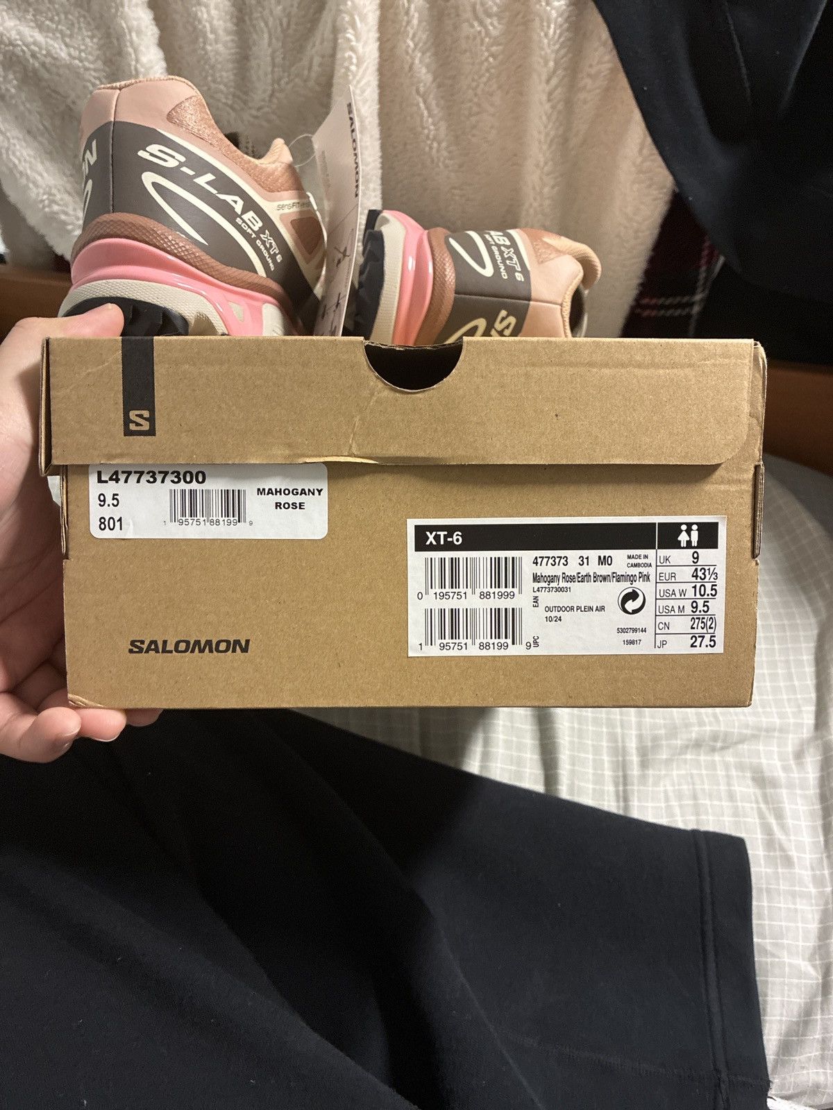 Salomon Size 9.5 - Salomon XT-6 Mahogany Rose Earth Brown Size US 9.5 / EU 42-43 - 7 Thumbnail