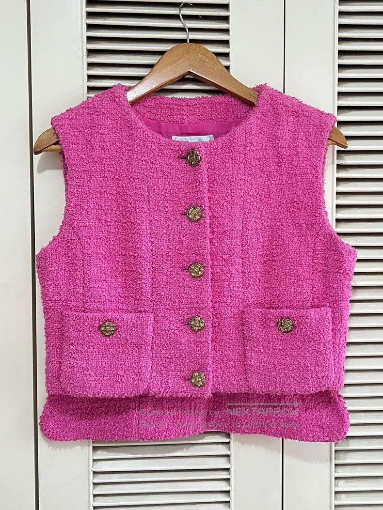 Chanel Chanel Pink vest Size S / US 4 / IT 40 - 1 Thumbnail