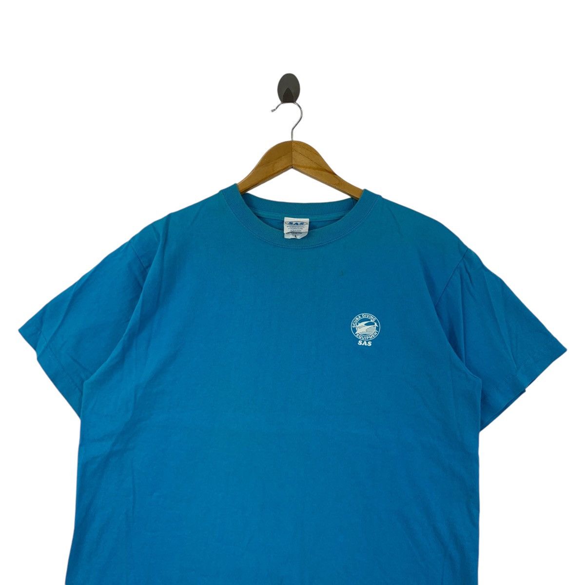 Vintage Vintage SAS SCUBA DIVING EQUIPMENT Tee Shirt Top Size L / US 10 / IT 46 - 2 Thumbnail