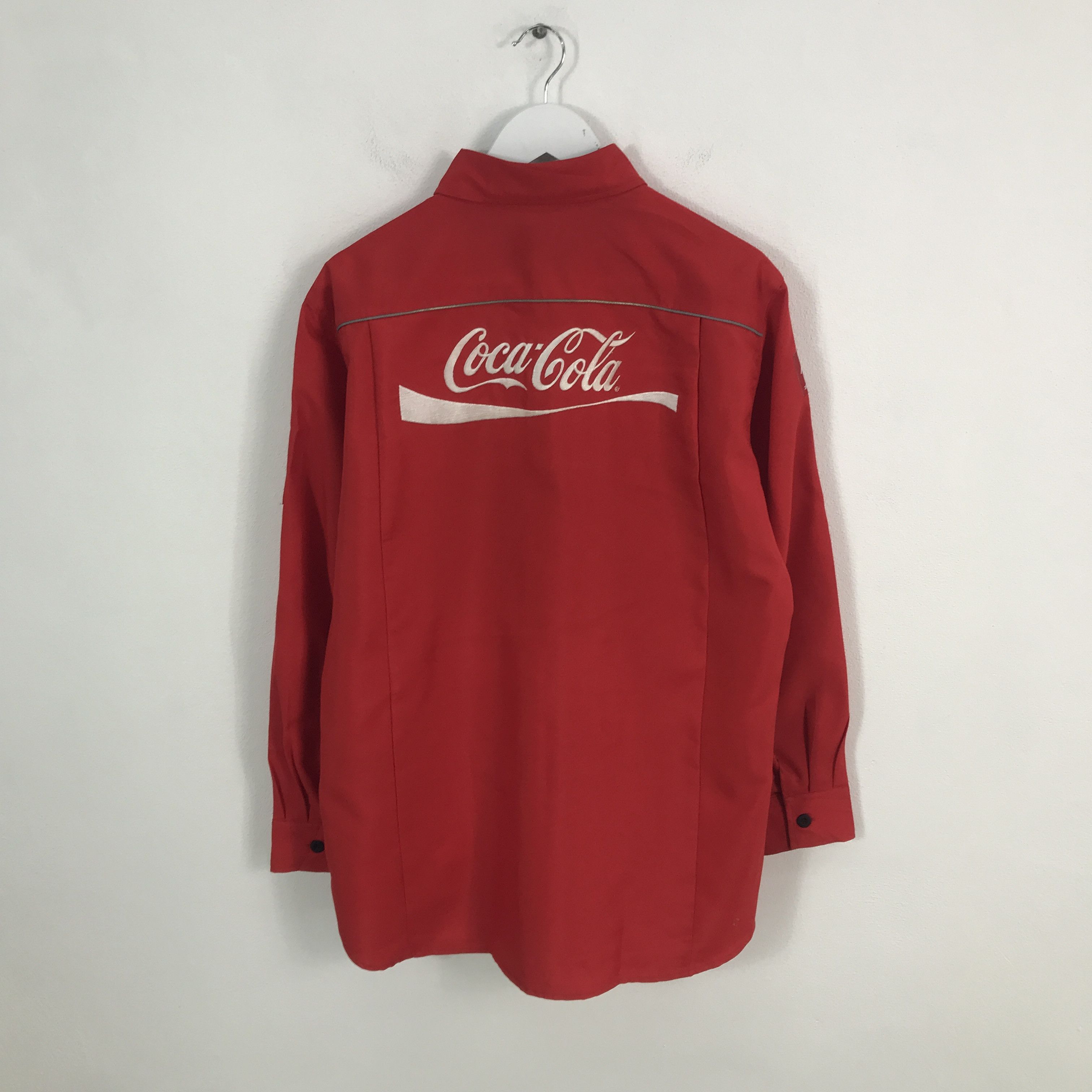 Rare Coca Cola East Japan Worker Button Up Shirt