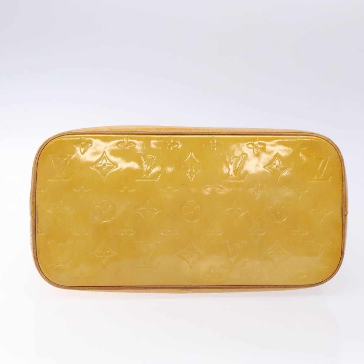 Louis Vuitton LOUIS VUITTON Monogram Vernis Houston Hand Bag Beige M91004 Size ONE SIZE - 9 Thumbnail