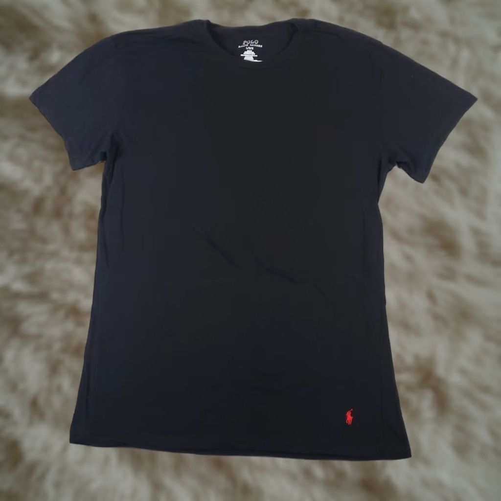 Ralph Lauren Ralph Lauren T Shirt Mens Large Black Pony Logo Crew Neck Short Sleeve Sports Leisure Cotton Short Sleeve T Shirt Mens L Black Pony Car Shirt Size US L / EU 52-54 / 3 - 1 Thumbnail