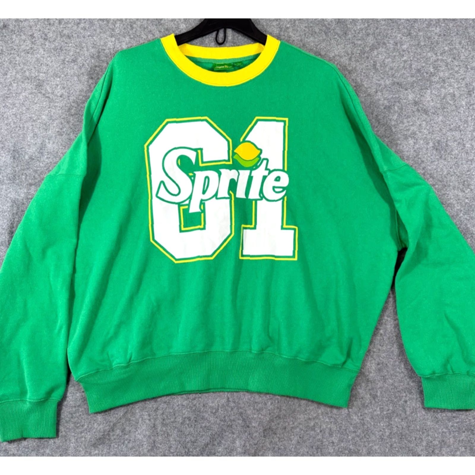 Esprit Sprite Sweatshirt Womens XL Green Fleece Oversized Crew Neck Pullover Logo Shirt Women's XL Green Fleece Logo Pullover Sweatshirt Size XL / US 12-14 / IT 48-50 - 2 Thumbnail