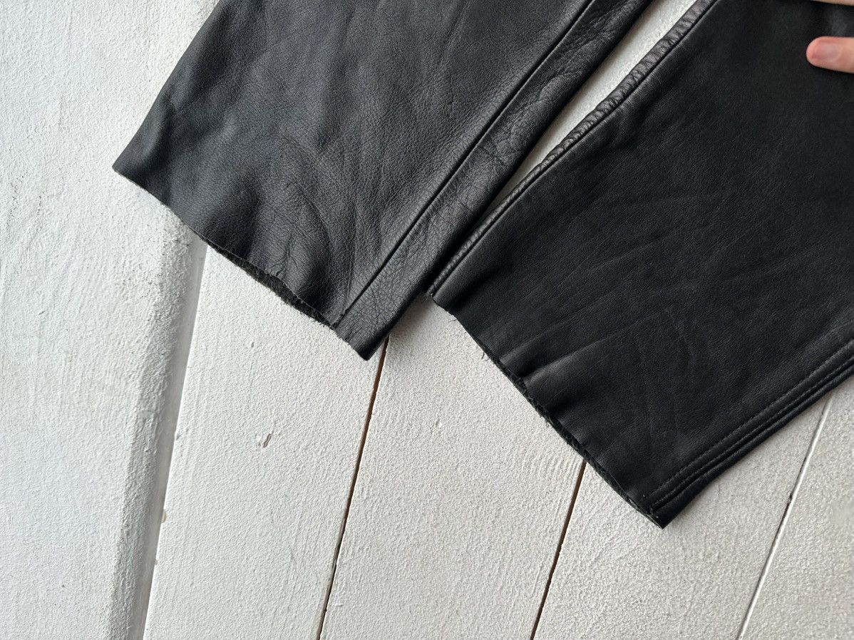 Leather IXS 🚨Vintage leather pants motorcycles BROWN LUXURY Y2K Size US 26 / EU 42 - 10 Thumbnail