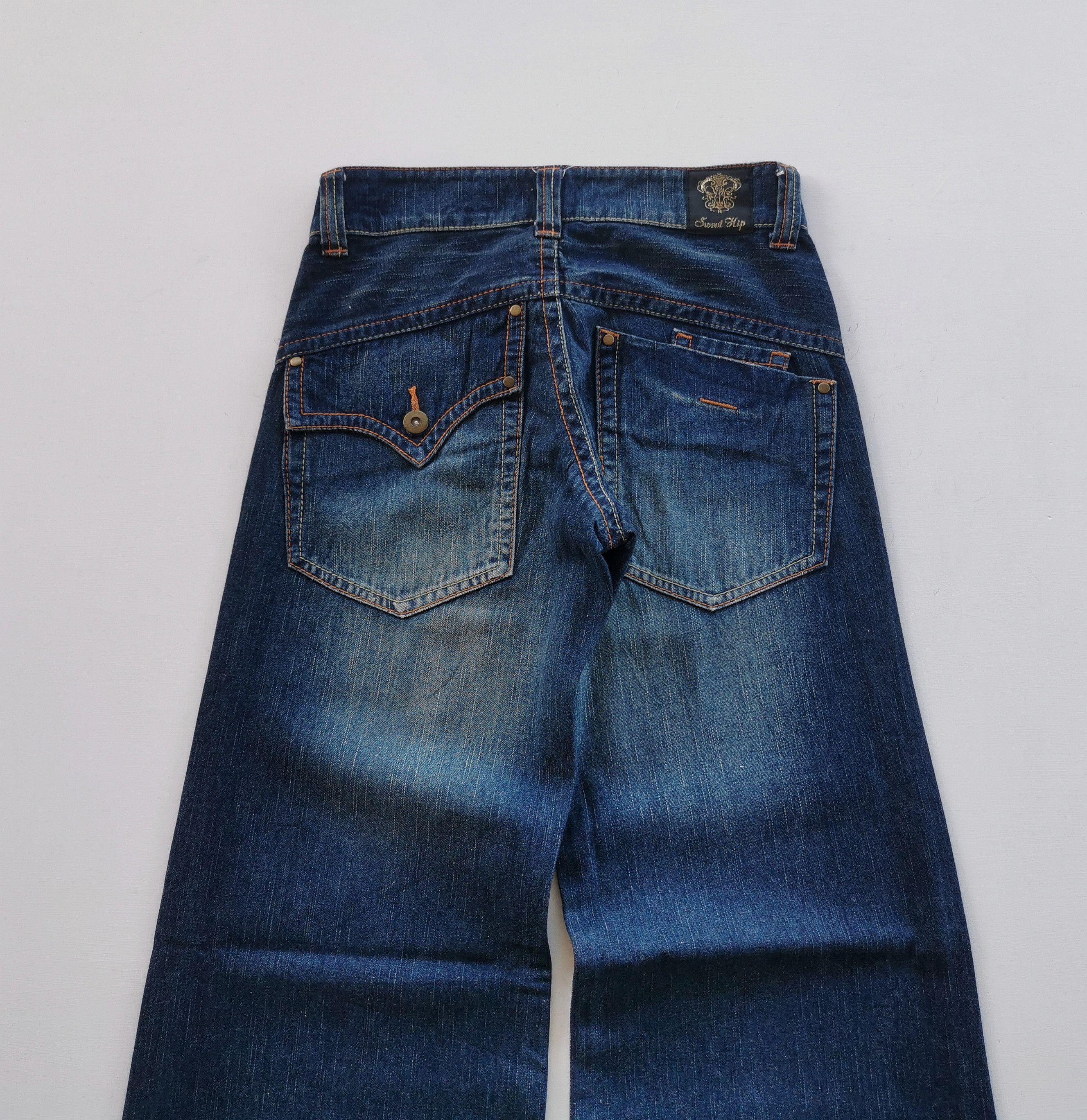 If Six Was Nine Sweet Up Flare Denim Jeans Size US 27 - 7 Thumbnail