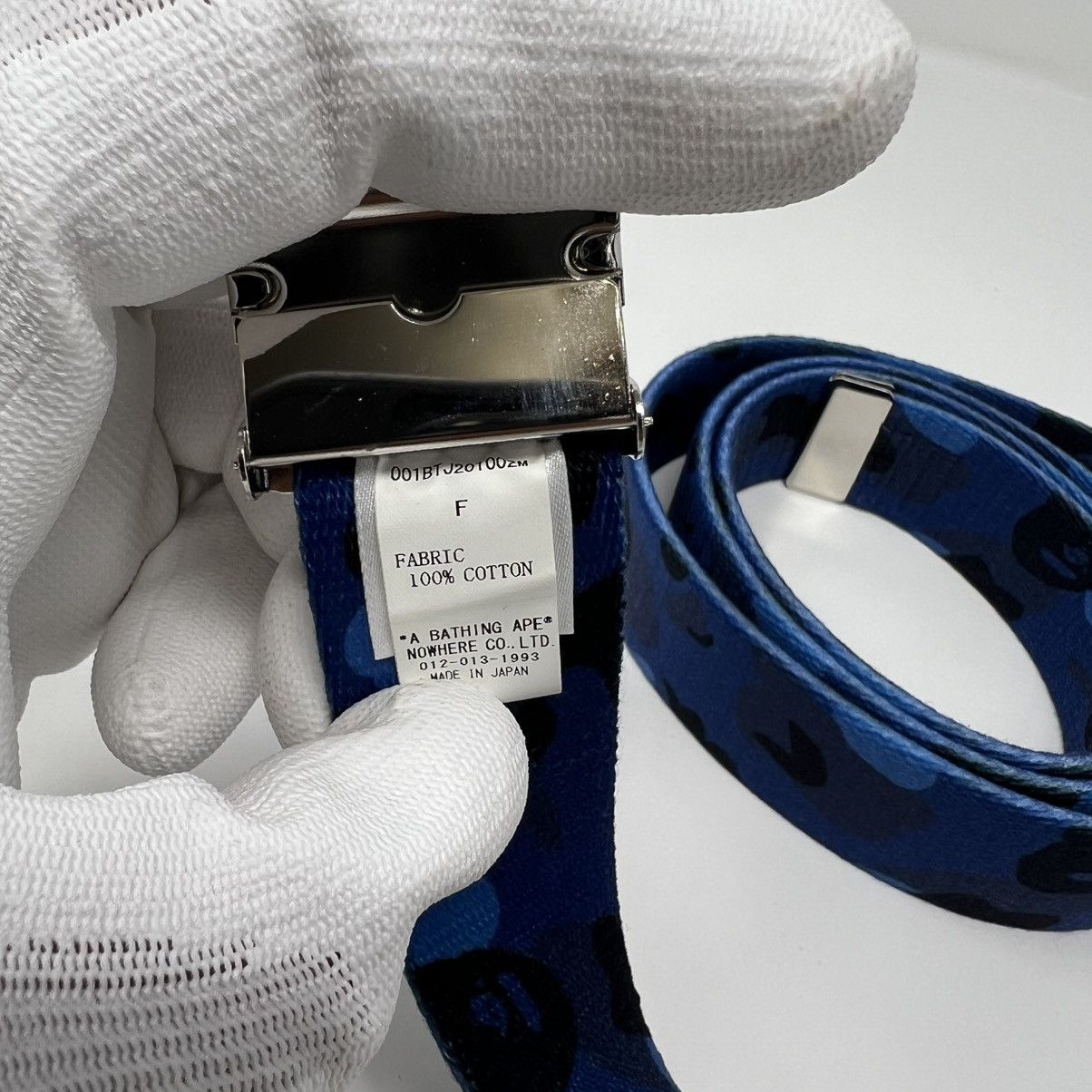 Bape Bape Color Camo Blue GI Belt - One Size Fits Most Size ONE SIZE - 3 Thumbnail