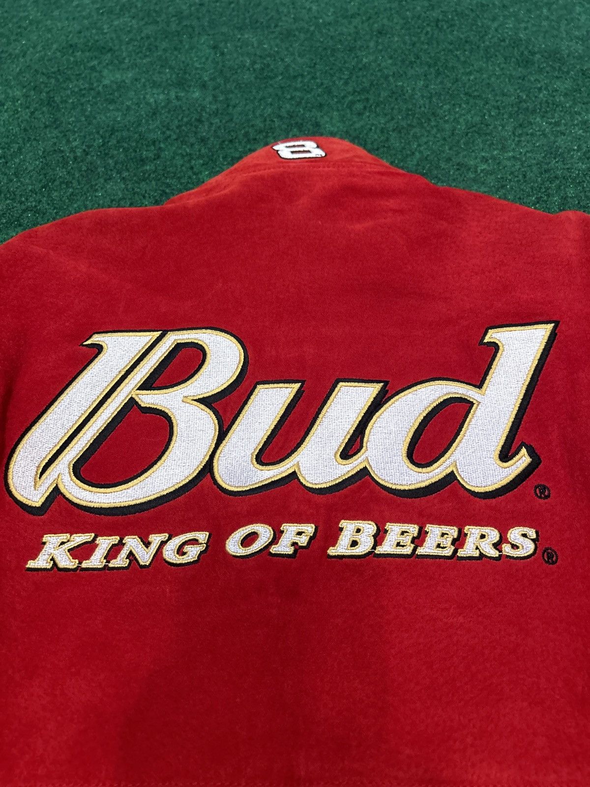 JH Design Dale Earnhardt Jr. Budweiser edition racing jacket Size US L / EU 52-54 / 3 - 3 Thumbnail
