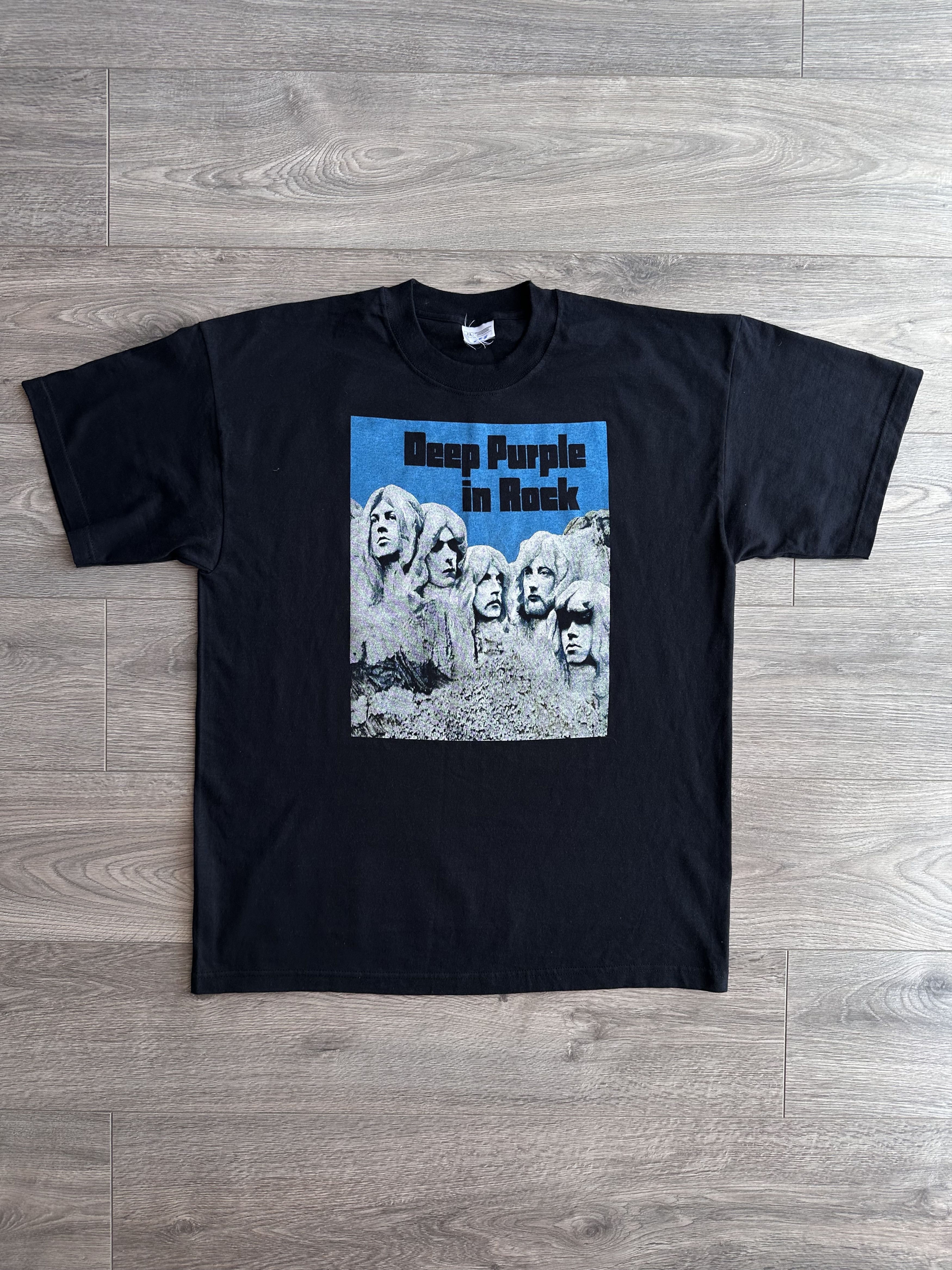 Band Tees × Vintage Deep Purple in rock vintage t shirt Size US XL / EU 56 / 4 - 1 Thumbnail