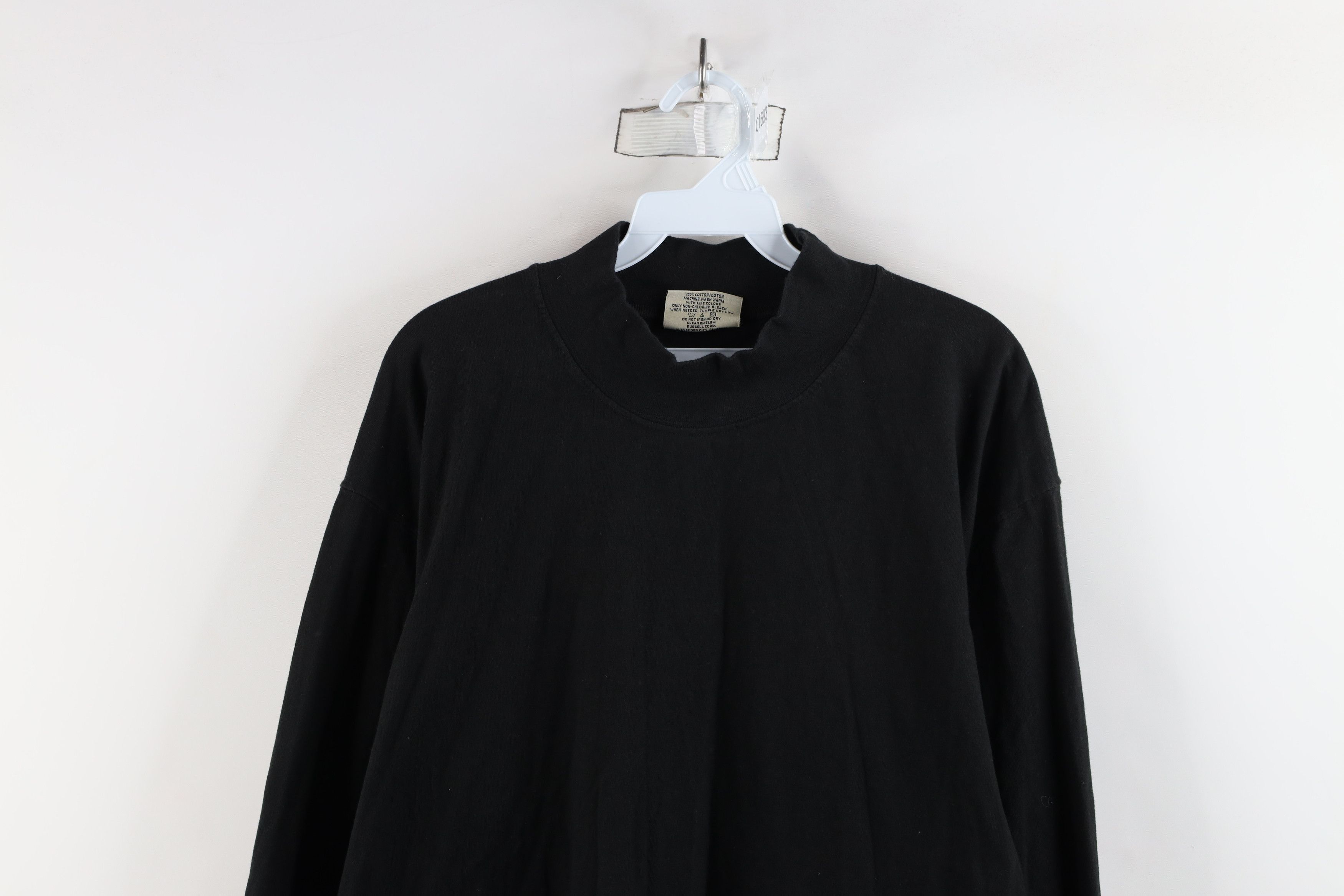 Russell Athletic × Vintage Vintage 90s Russell Athletic Mock Neck Long Sleeve T-Shirt Size US L / EU 52-54 / 3 - 2 Thumbnail