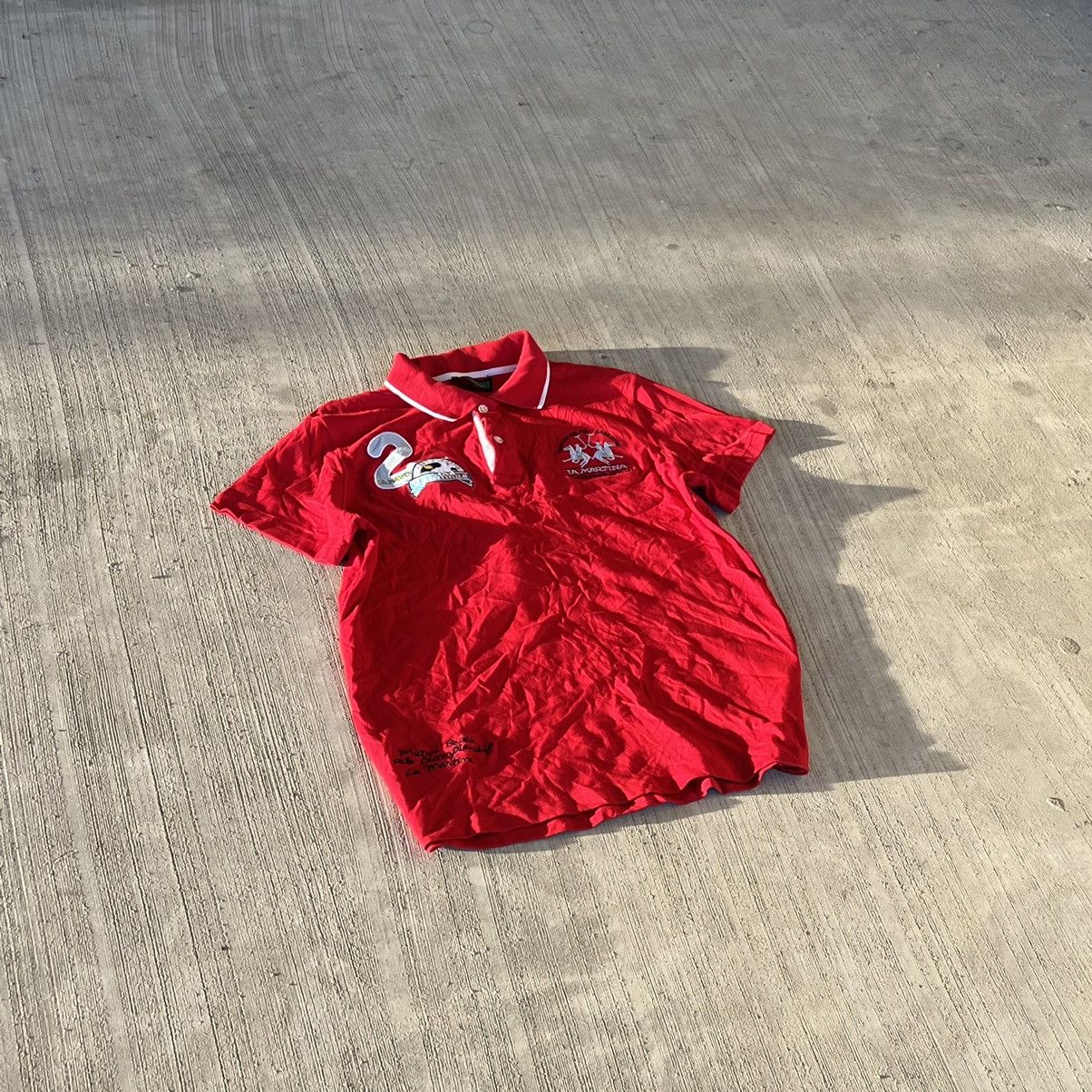 Vintage La Martina Vintage Big Logo Polo T-Shirt Size US L / EU 52-54 / 3 - 3 Thumbnail