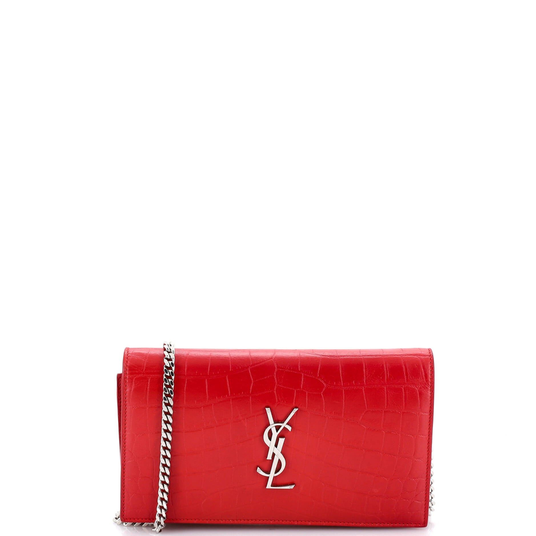 Saint Laurent Paris Classic Monogram Wallet on Chain Size ONE SIZE - 1 Thumbnail