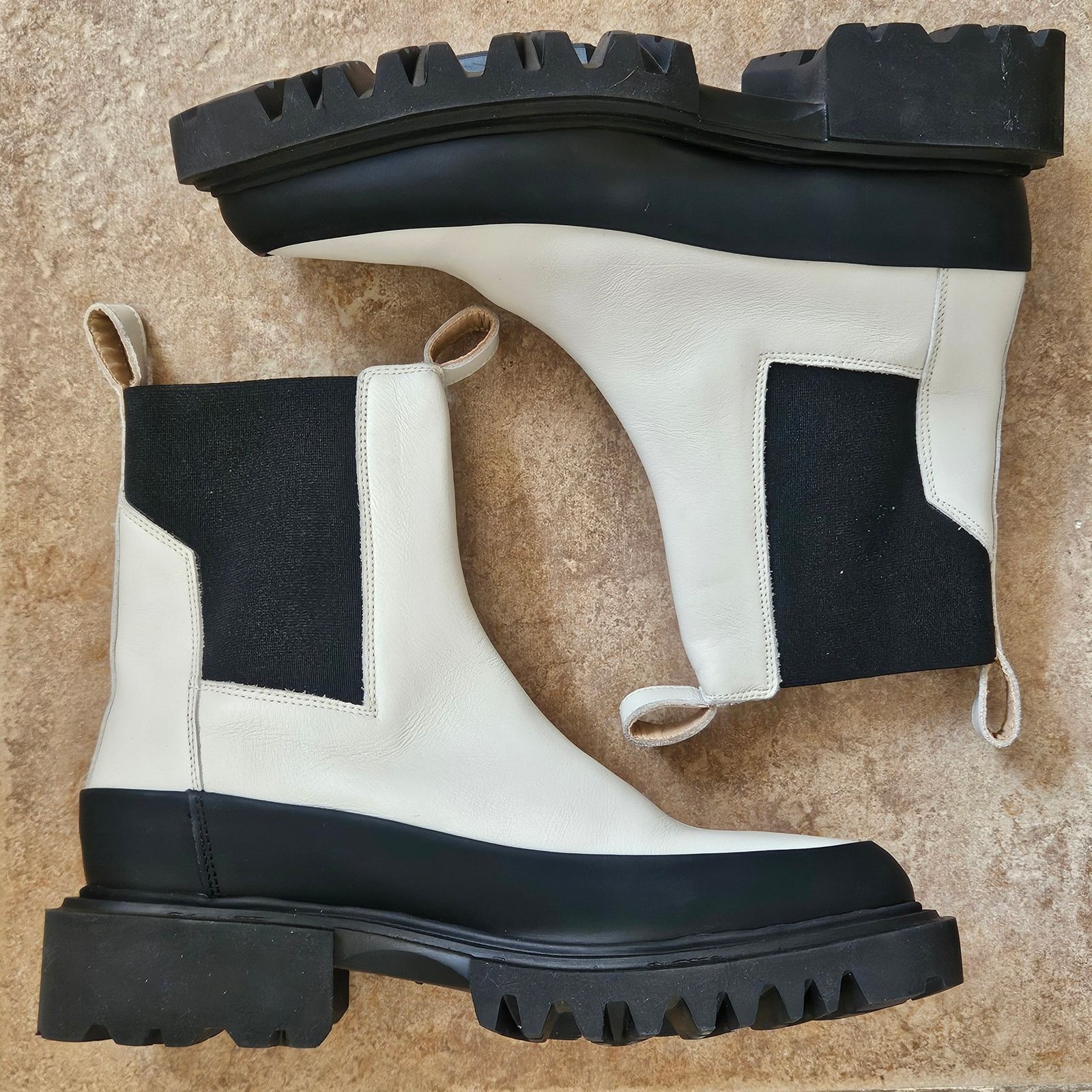 All Saints Harlee Chunky Sole Leather Boots Size 39