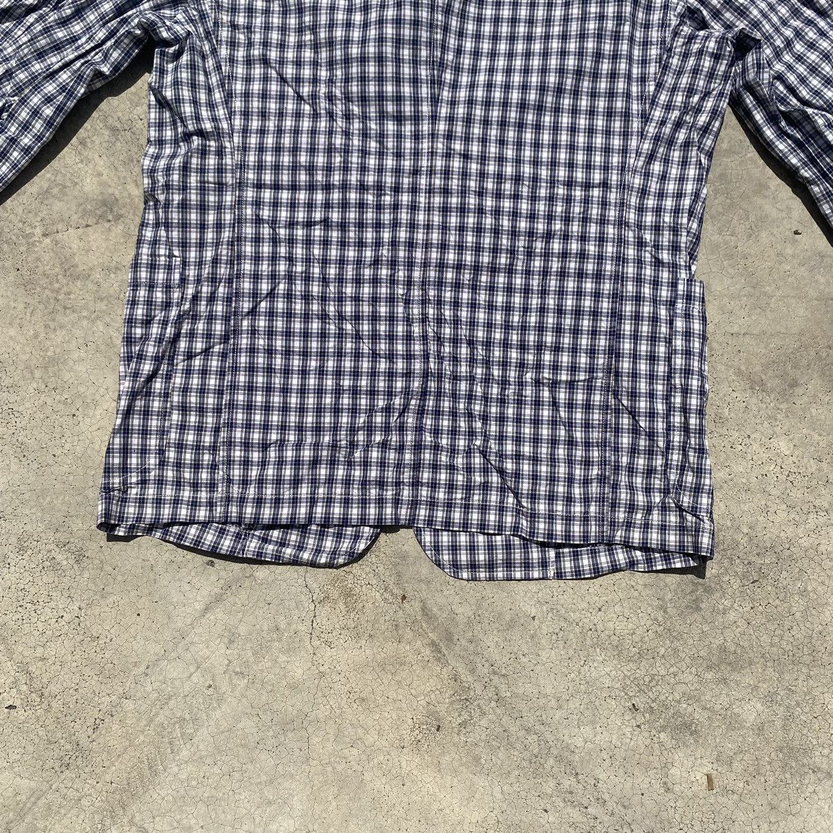 Designer × Japanese Brand × Karl Helmut Karl Helmut Navy Gingham Check Blazer – Size L Size US L / EU 52-54 / 3 - 10 Thumbnail