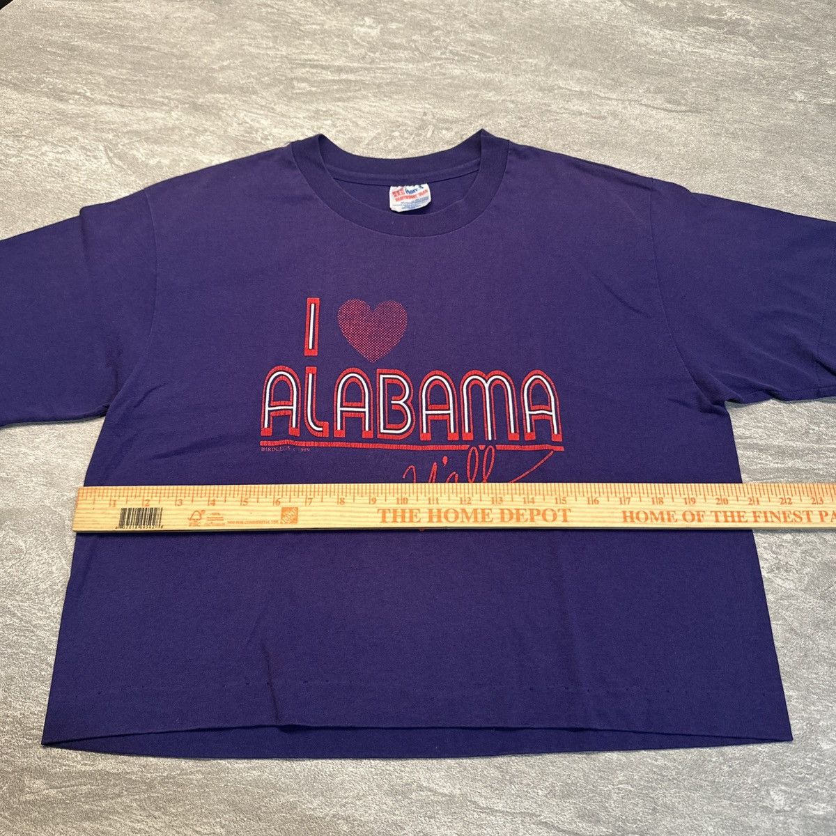 Vintage Vintage 80s Women’s Alabama Love Heart Crop Cutoff Shirt Size XL / US 12-14 / IT 48-50 - 6 Thumbnail