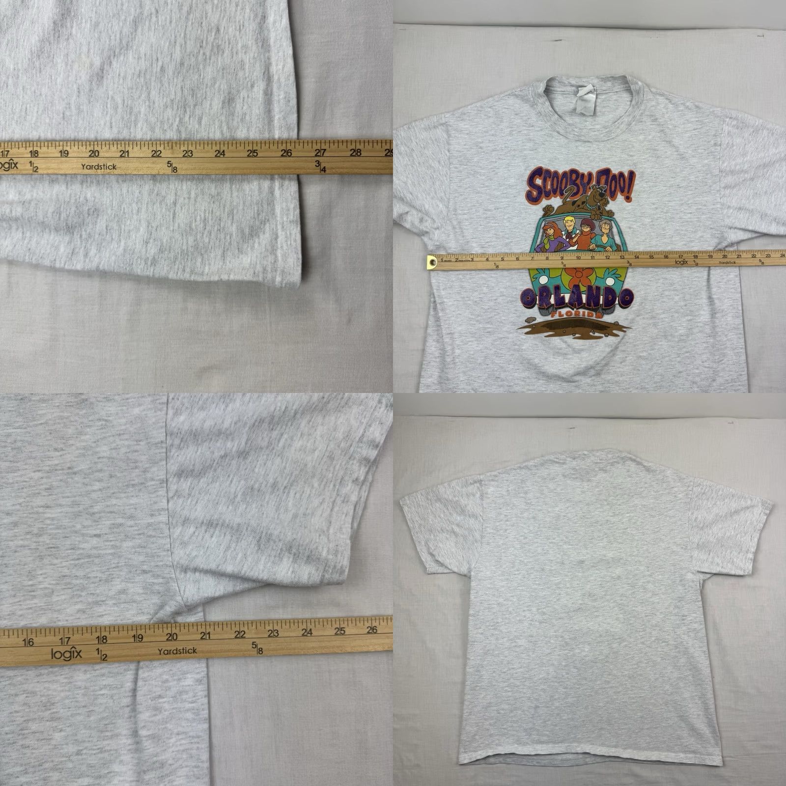 Vintage VINTAGE Hanna Barbera Scooby Doo T Shirt Adult Large Gray Cartoon 90s USA Mens Size US L / EU 52-54 / 3 - 8 Thumbnail