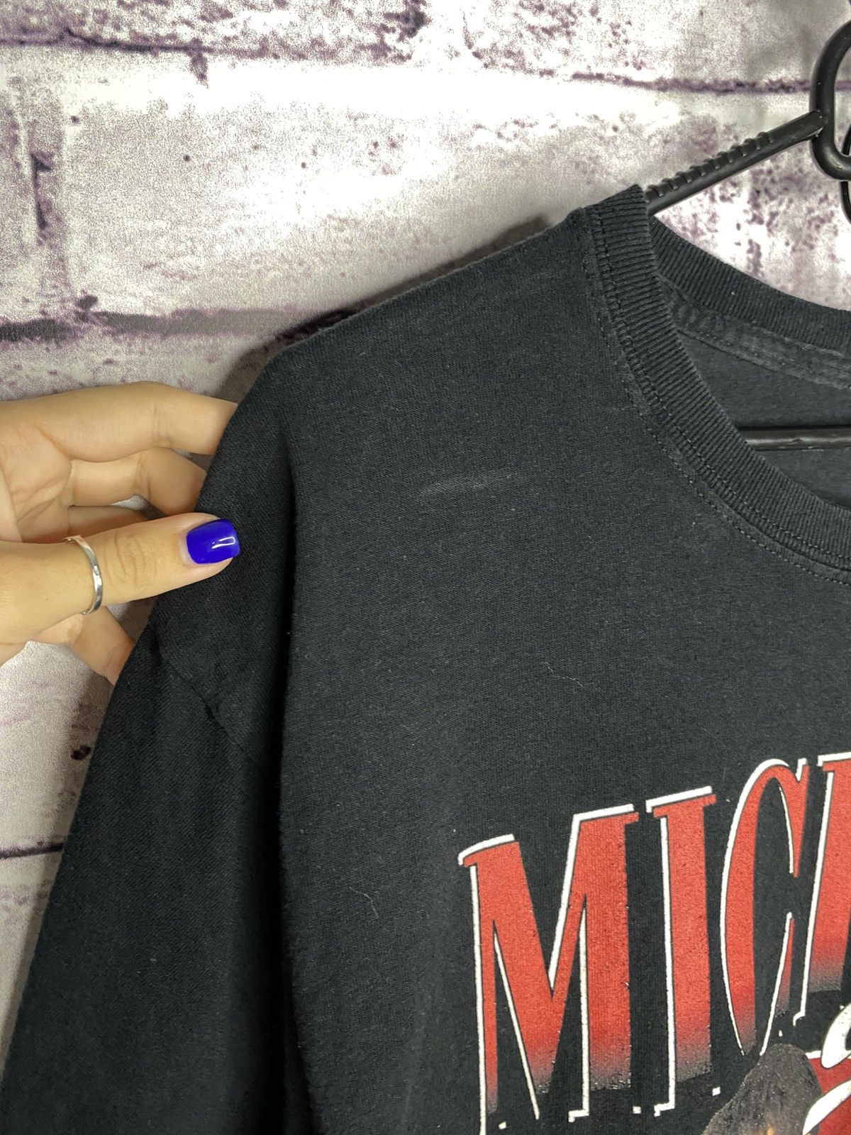 Michael Jackson Men's Vintage T-Shirt Michael Jackson Big Logo Y2K Tee Size US L / EU 52-54 / 3 - 6 Thumbnail