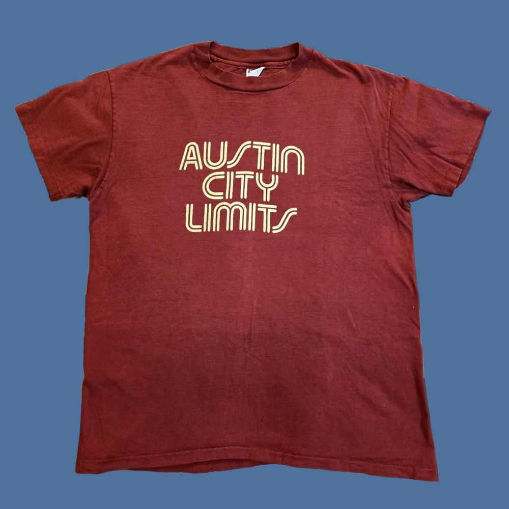 Hanes VINTAGE Hanes Beefy-T Austin City Limits Single Stitch T Shirt Music XL RARE Mens XL Red 80s Band Shirt Size US XL / EU 56 / 4 - 1 Thumbnail