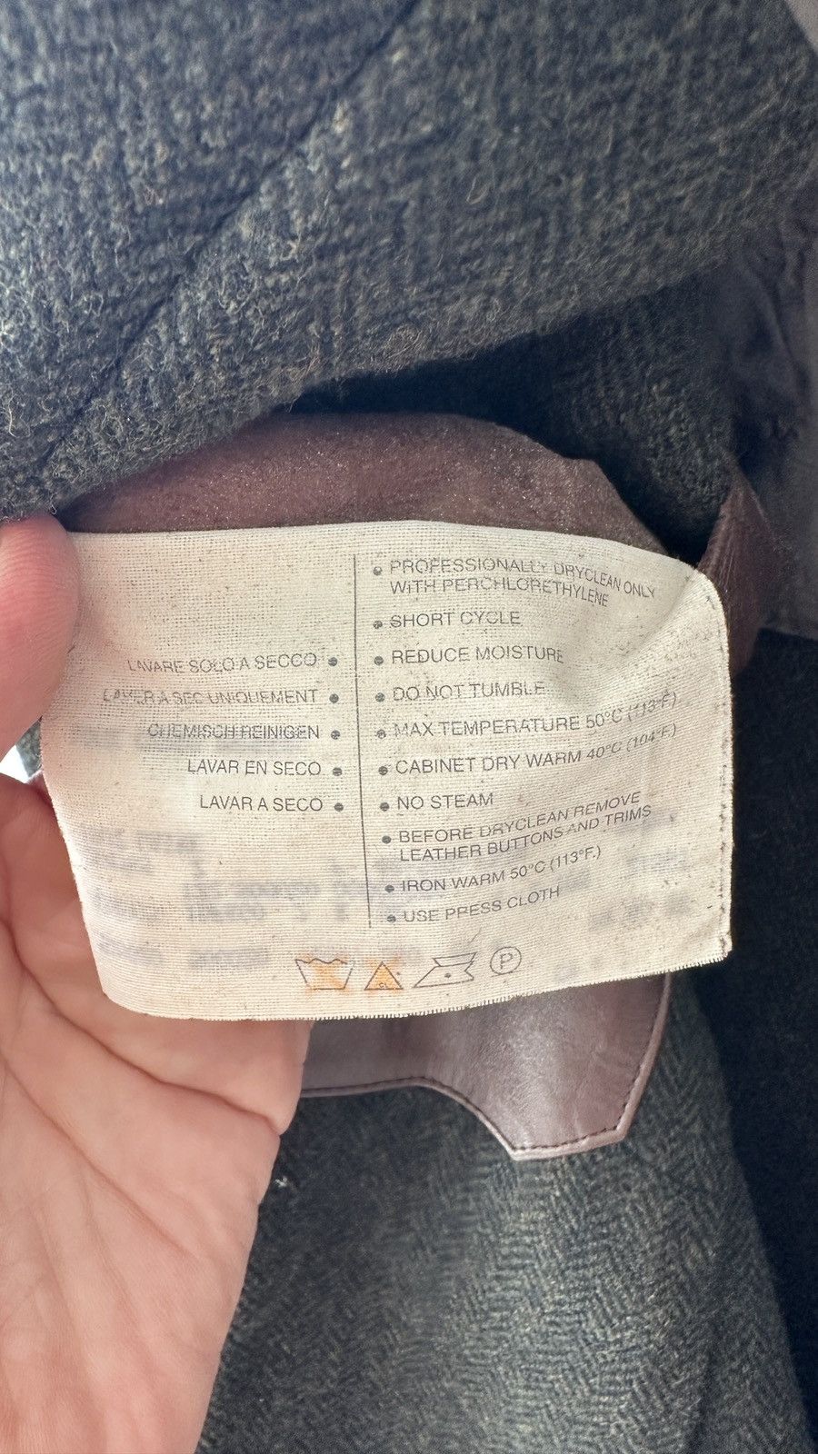 Ermenegildo Zegna Vtg Zegna Soft Green Herringbone Wool Blazer Dark Academia Size 42R - 14 Thumbnail
