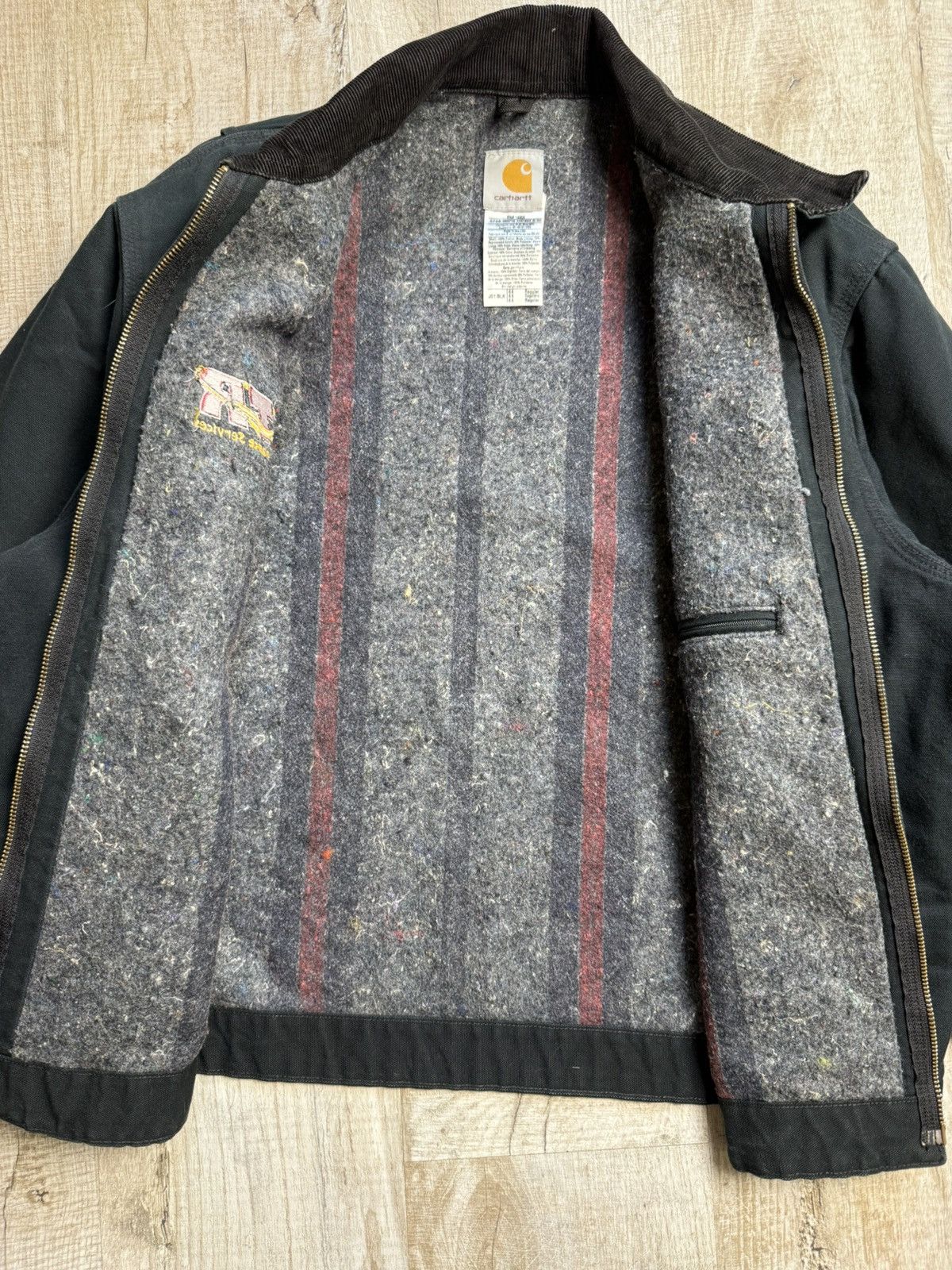 Carhartt Carhartt Detroit Jacket Black ATR Lime Maintenance Services Size US L / EU 52-54 / 3 - 15 Thumbnail