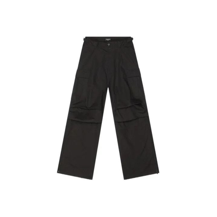 Balenciaga Balenciaga Black Low-Waist Cargo Pants for Men Size US 31 - 1 Thumbnail