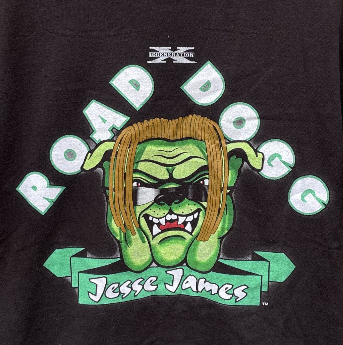 WWF Vintage WWF Road Dogg Jesse James Roll The Dogg A Bone tee Size US M / EU 48-50 / 2 - 3 Thumbnail