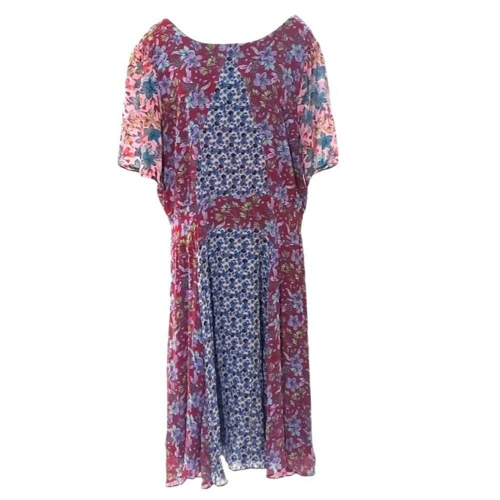 Designer CT1782 Johnny Was-Jade Collection NWOT Floral Lined Dress XL Size XL / US 12-14 / IT 48-50 - 1 Thumbnail
