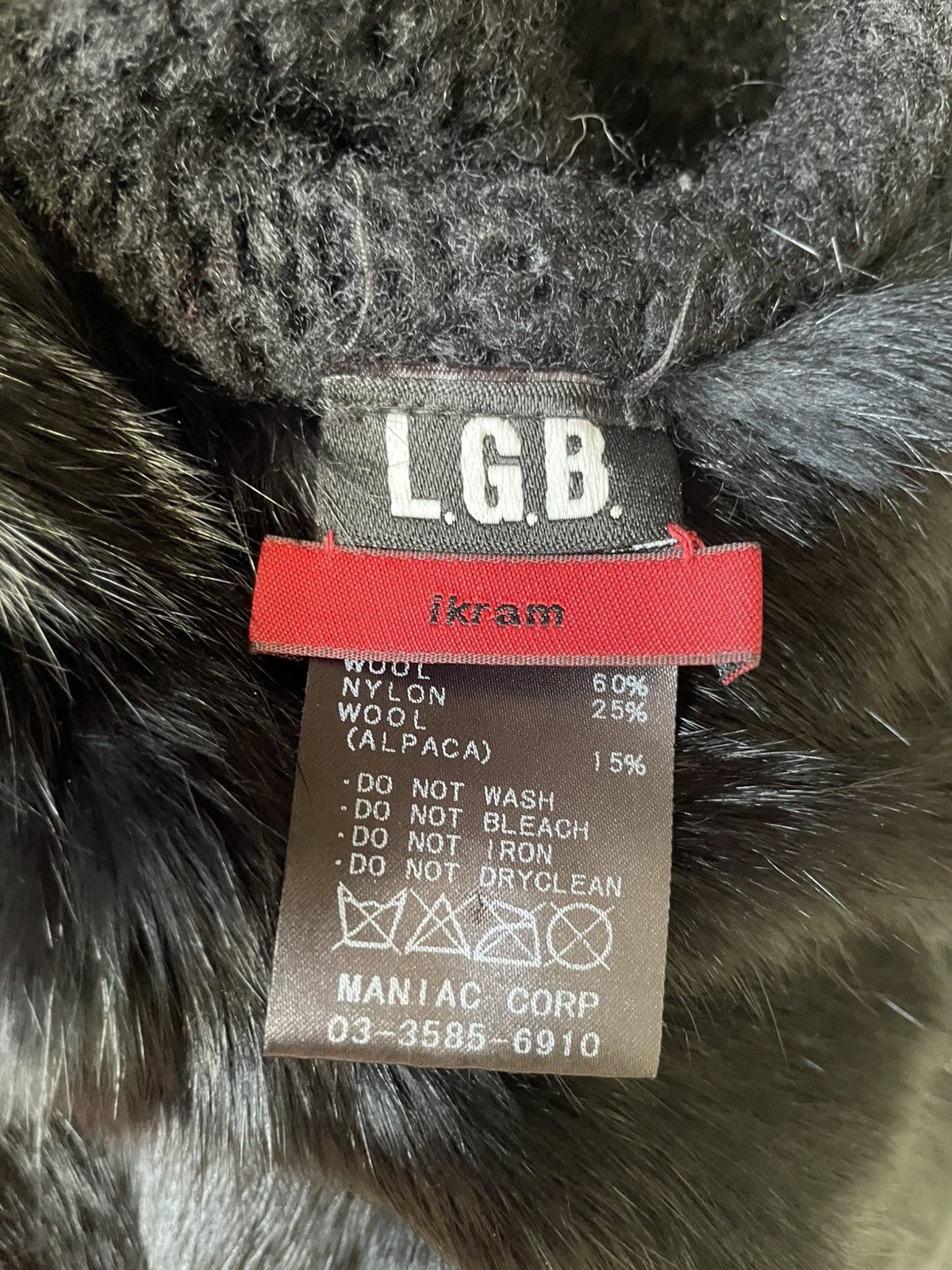 Le Grande Bleu (L.G.B.) Le Grand Bleu 1/1 Cropped Rabbit Fur Gold Leather Jacket Size M / US 6-8 / IT 42-44 - 15 Thumbnail