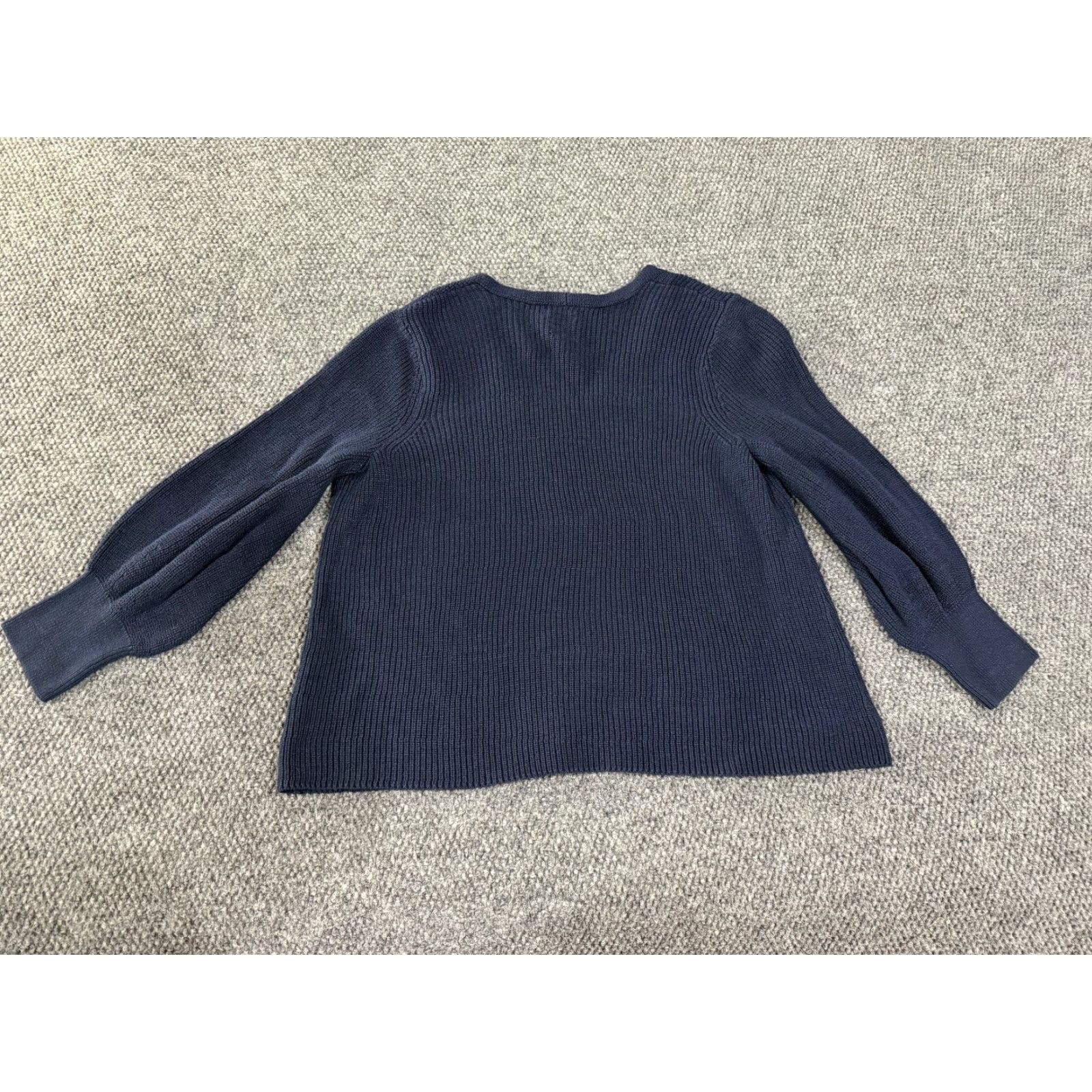 NIC+ZOE NIC+ZOE Sweater Womens XL Blue Knit Long Sleeve Crewneck Pullover Size XL / US 12-14 / IT 48-50 - 7 Thumbnail