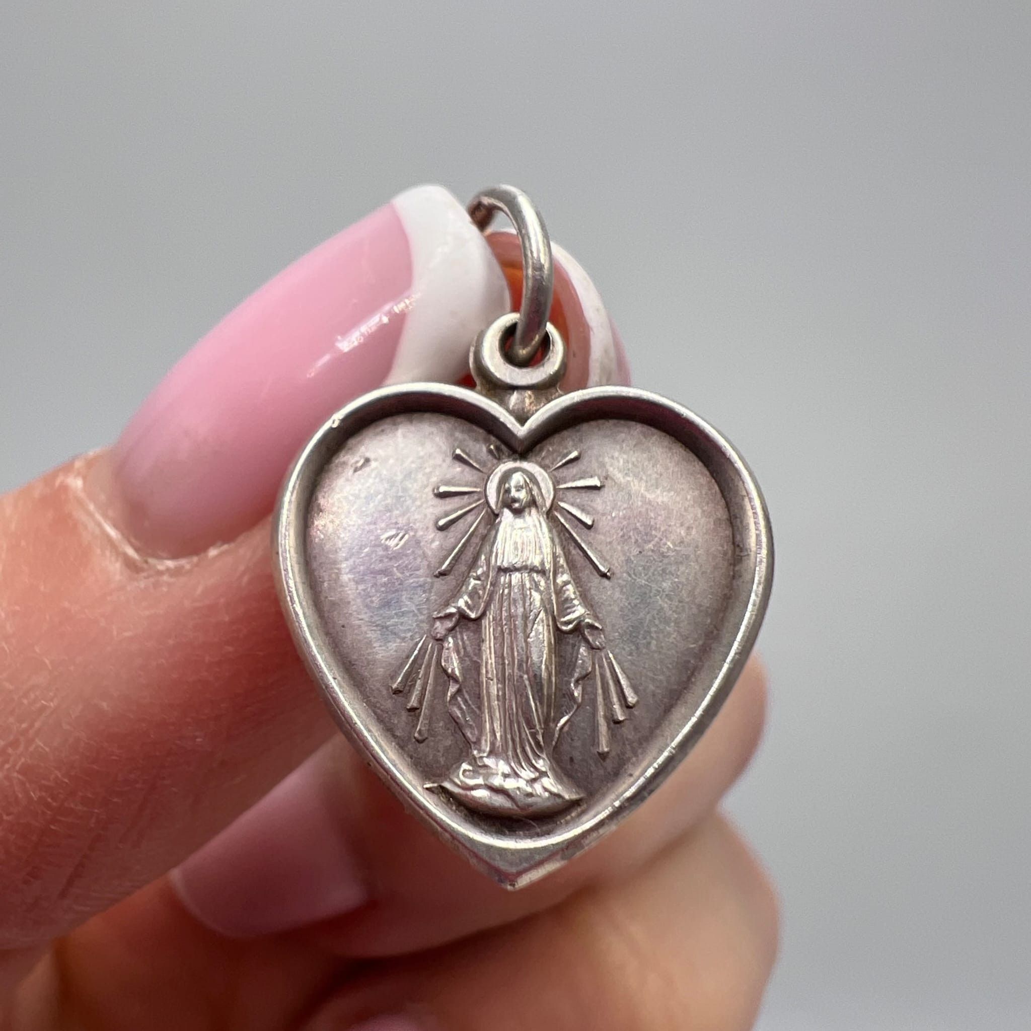 Vintage Vintage Sterling Silver 925 Pendant Religious Charm Size ONE SIZE - 1 Thumbnail