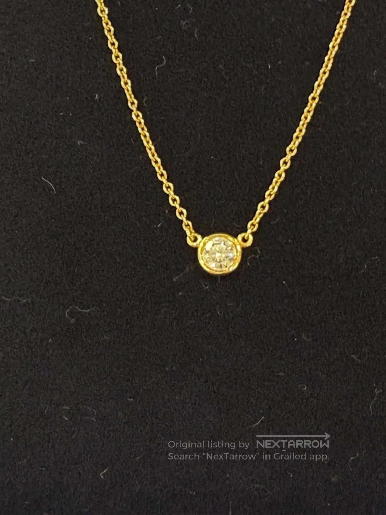 Tiffany & Co. Tiffany Single Diamond Collar Necklace. Size ONE SIZE - 2 Thumbnail