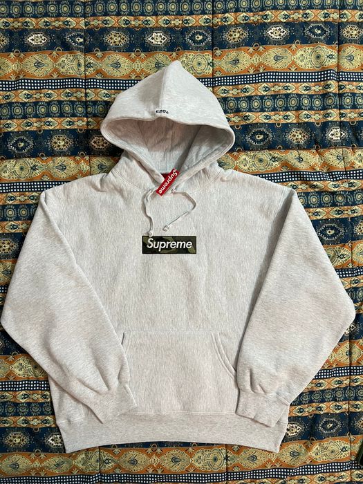 Supreme Supreme Box Logo Hooded Sweatshirt (FW23) Ash Grey camo