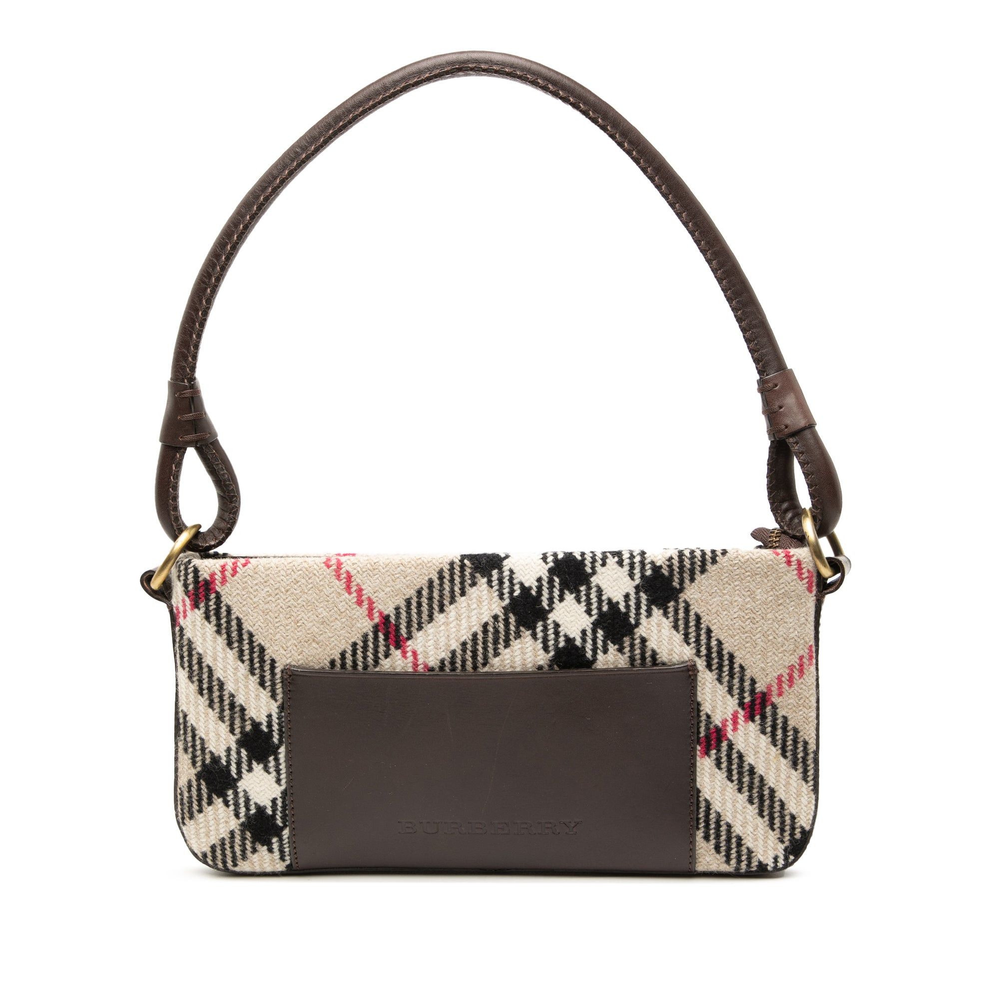 Supernova Check Wool Shoulder Bag