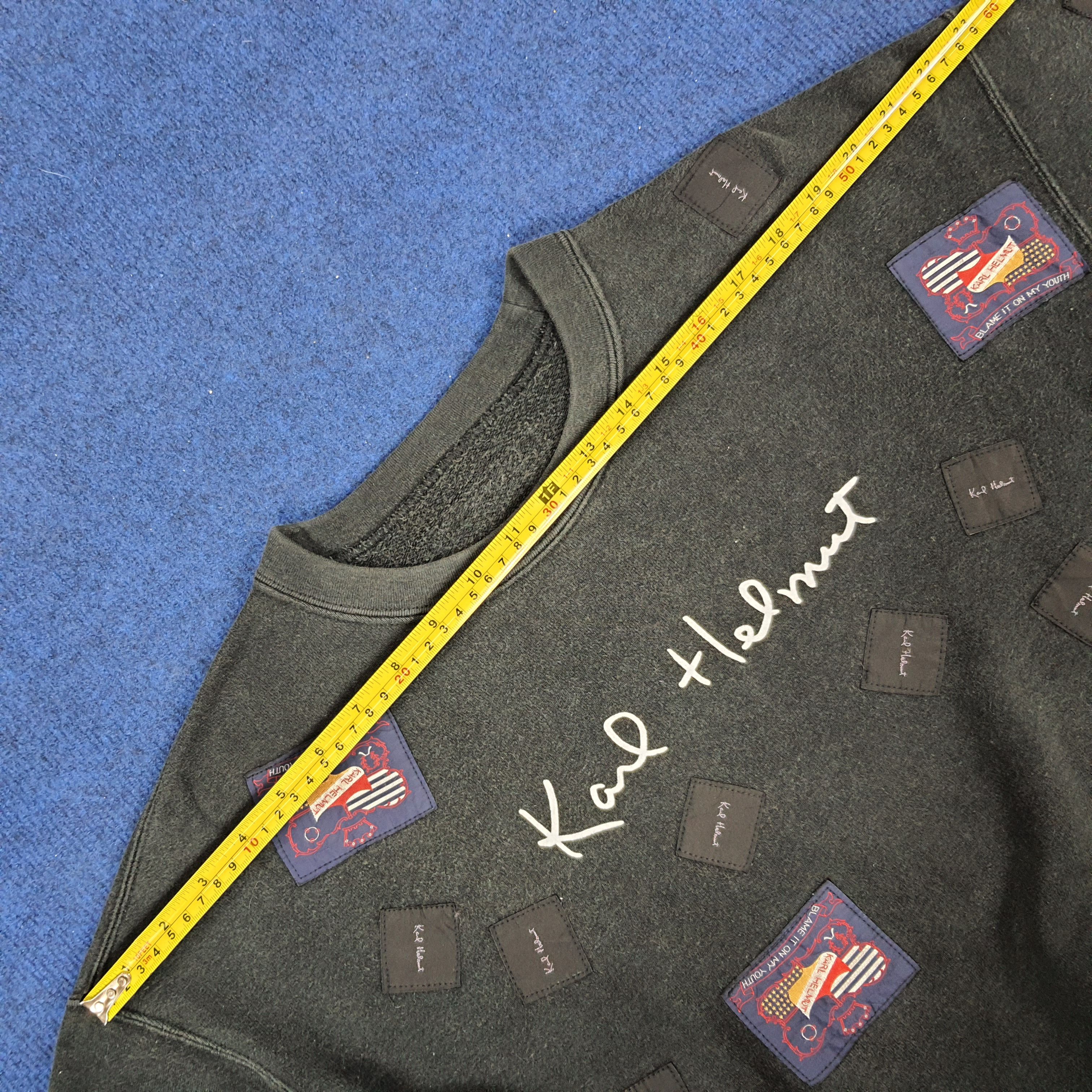 Karl Helmut × Vintage Vintage Karl Helmut Blame Me on My Youth Sweatshirts Size US L / EU 52-54 / 3 - 9 Thumbnail
