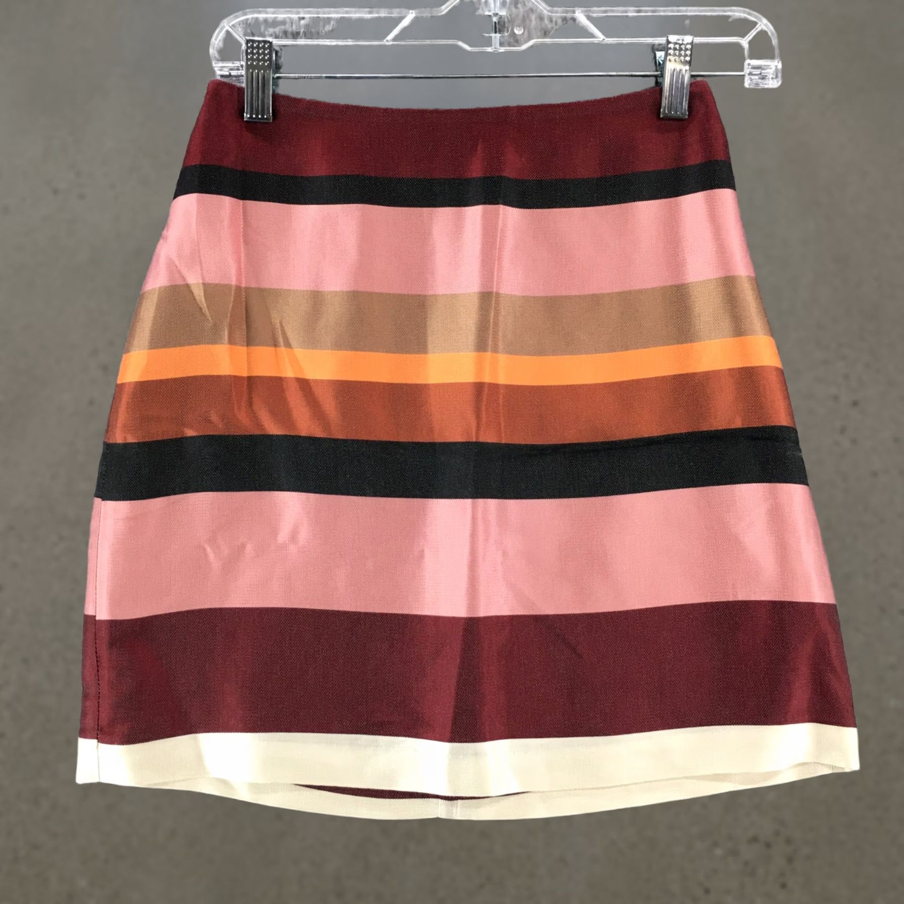 H&M H&M A-Line Skirts Womens 4 Multicolor Striped Flat Front Casual Back Zipper Skirt Womens 4 Multicolor Striped Flat Front Casual Back Zipper Size 27" / US 4 / IT 40 - 1 Thumbnail