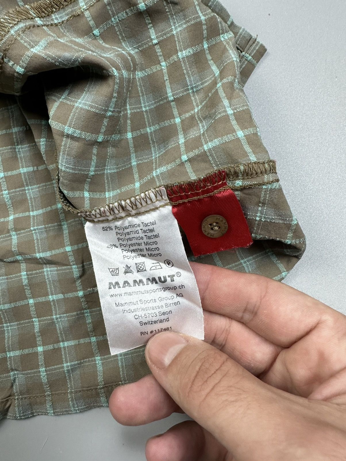 Mammut Outdoor Travel Button Shirt Checkered Mammut Size M / US 6-8 / IT 42-44 - 7 Thumbnail