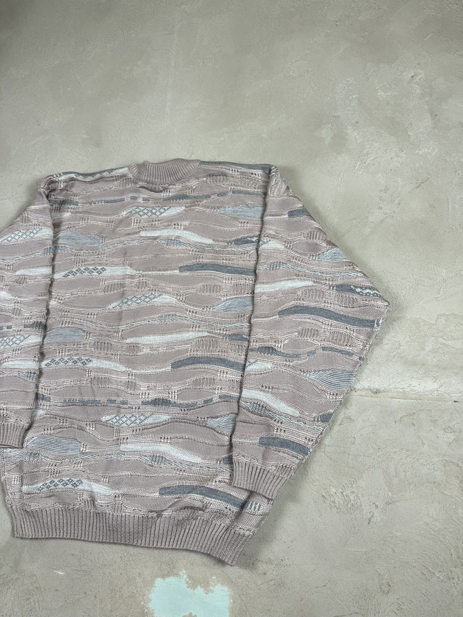 Vintage 80s Vintage 3D Cable Boxy Cardigan Sweater Size US L / EU 52-54 / 3 - 10 Thumbnail