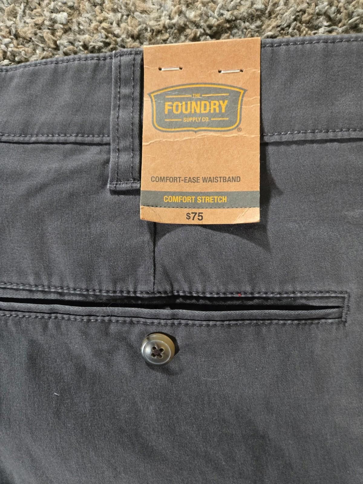 Vintage Foundry The Foundry Supply Co Flat Front Comfort Stretch 46x29 NWT Size US 44 / EU 60 - 9 Thumbnail