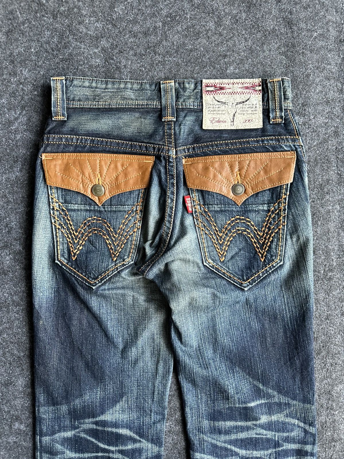 If Six Was Nine Edwin Exclusive Vintage Flare Bulls Head Denim W28 D386 Size US 28 / EU 44 - 5 Thumbnail