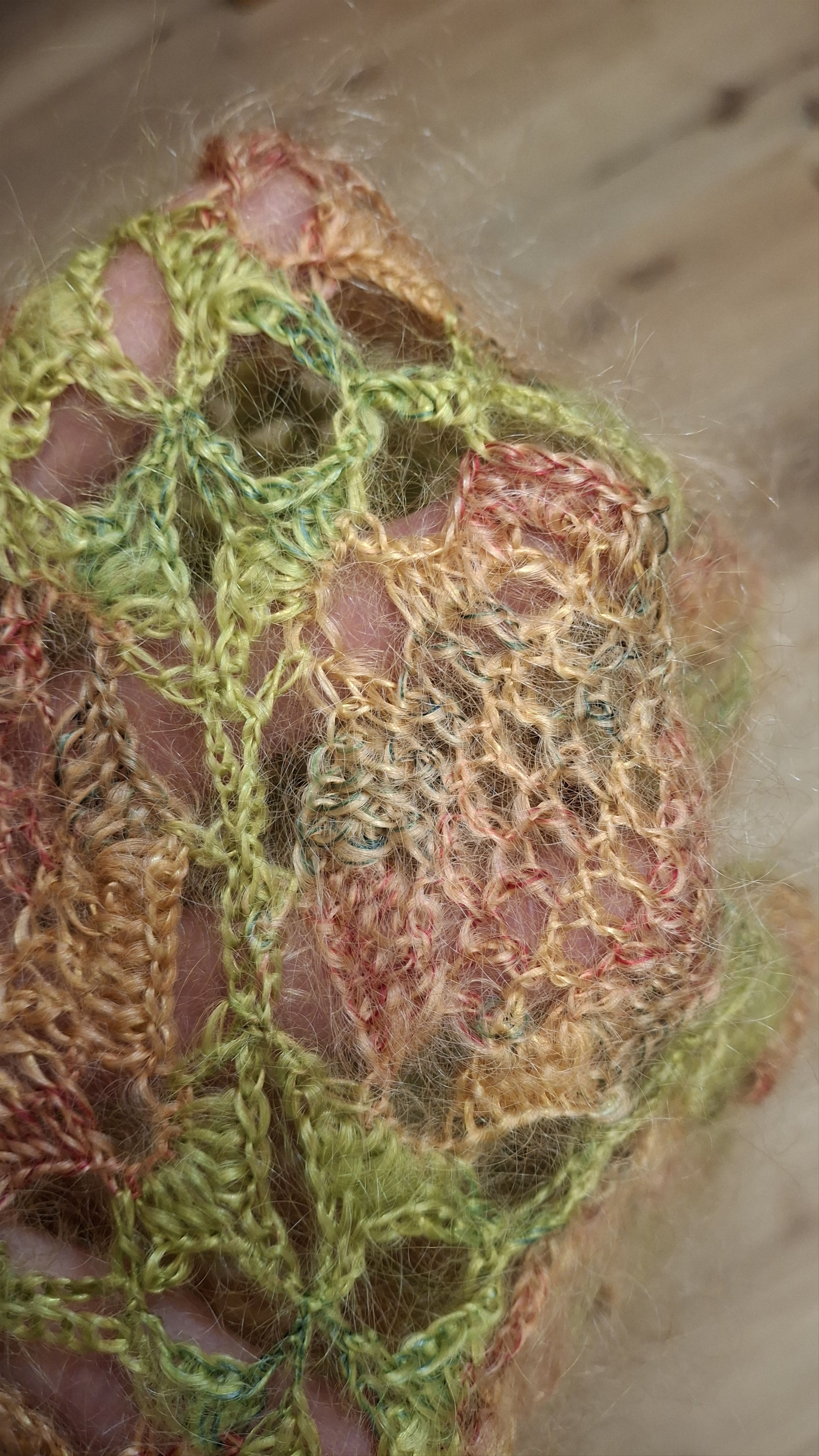 Handmade NWOT Vintage 2000s Mohair Crochet Longsleeve - S/M Size S / US 4 / IT 40 - 18 Thumbnail