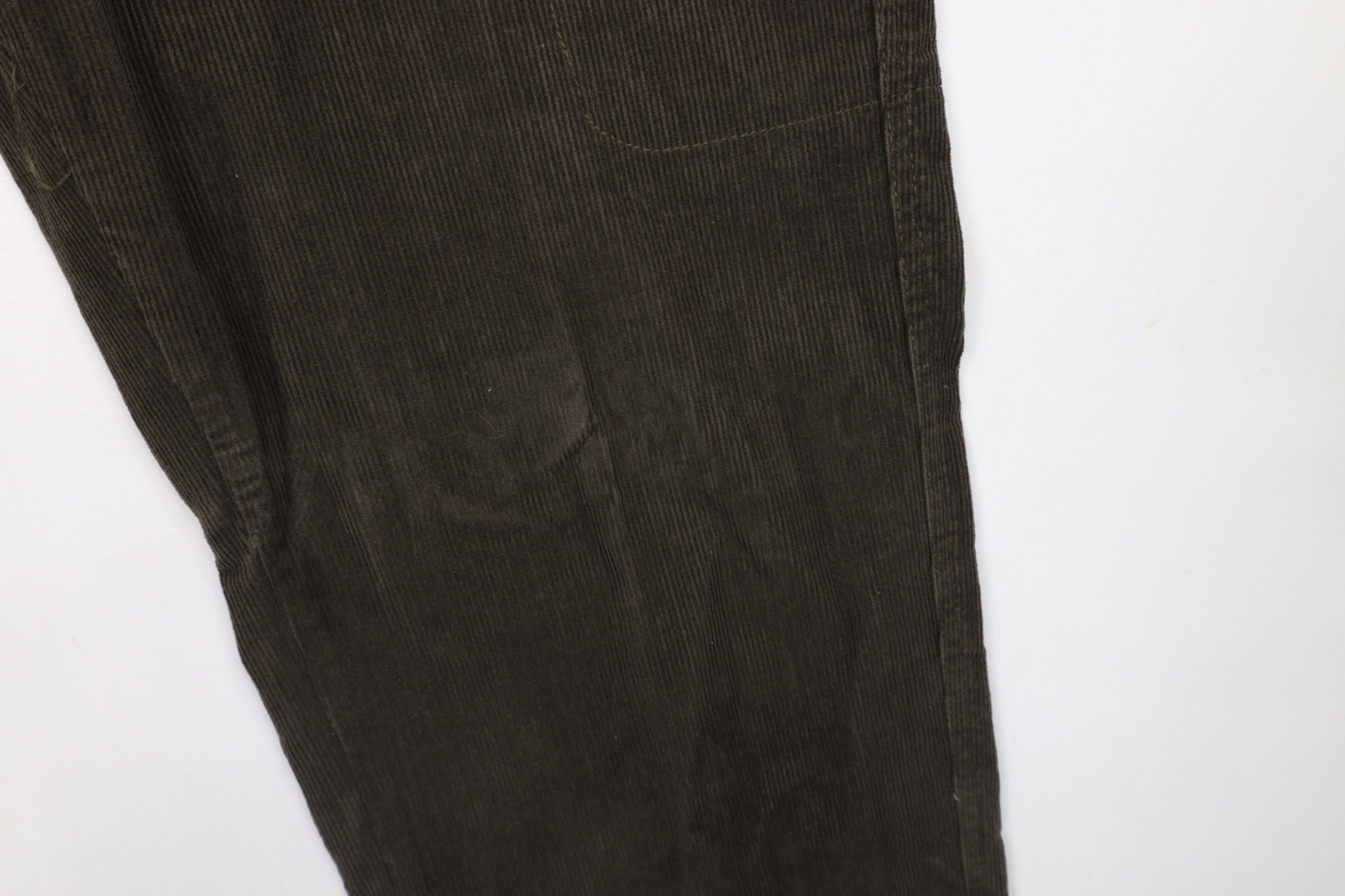 Ralph Lauren × Vintage Vintage 90s Chaps Ralph Lauren Wide Leg Corduroy Cargo Pants Size US 36 / EU 52 - 6 Thumbnail