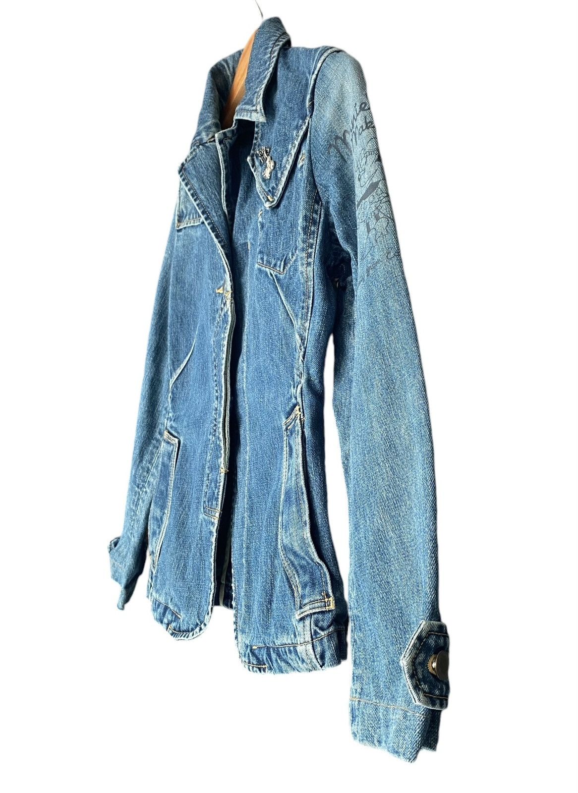 Disney × Vintage Vtg ARTISAN WALT DISNEY Denim Jacket Size XS / US 0-2 / IT 36-38 - 8 Thumbnail