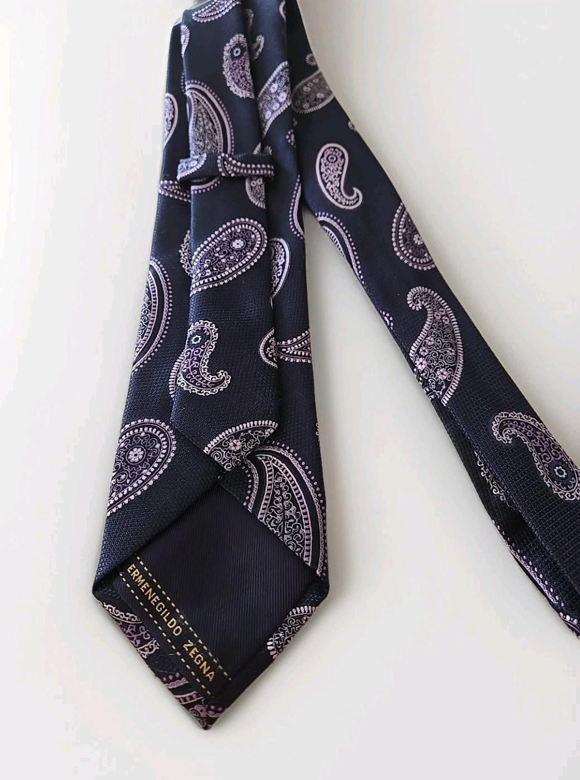 Ermenegildo Zegna ERMENEGILDO ZEGNA Luxury Silk NeckTie Paisley Design New Size ONE SIZE - 2 Thumbnail