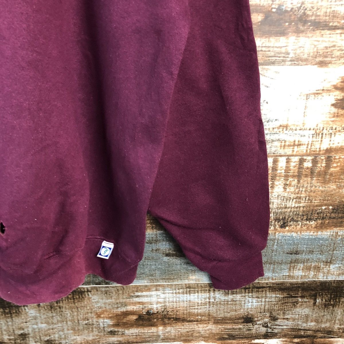 Japanese Brand × Vintage Discuss Athelitic Maroon Sweatshirt #A1915 Size US L / EU 52-54 / 3 - 8 Thumbnail