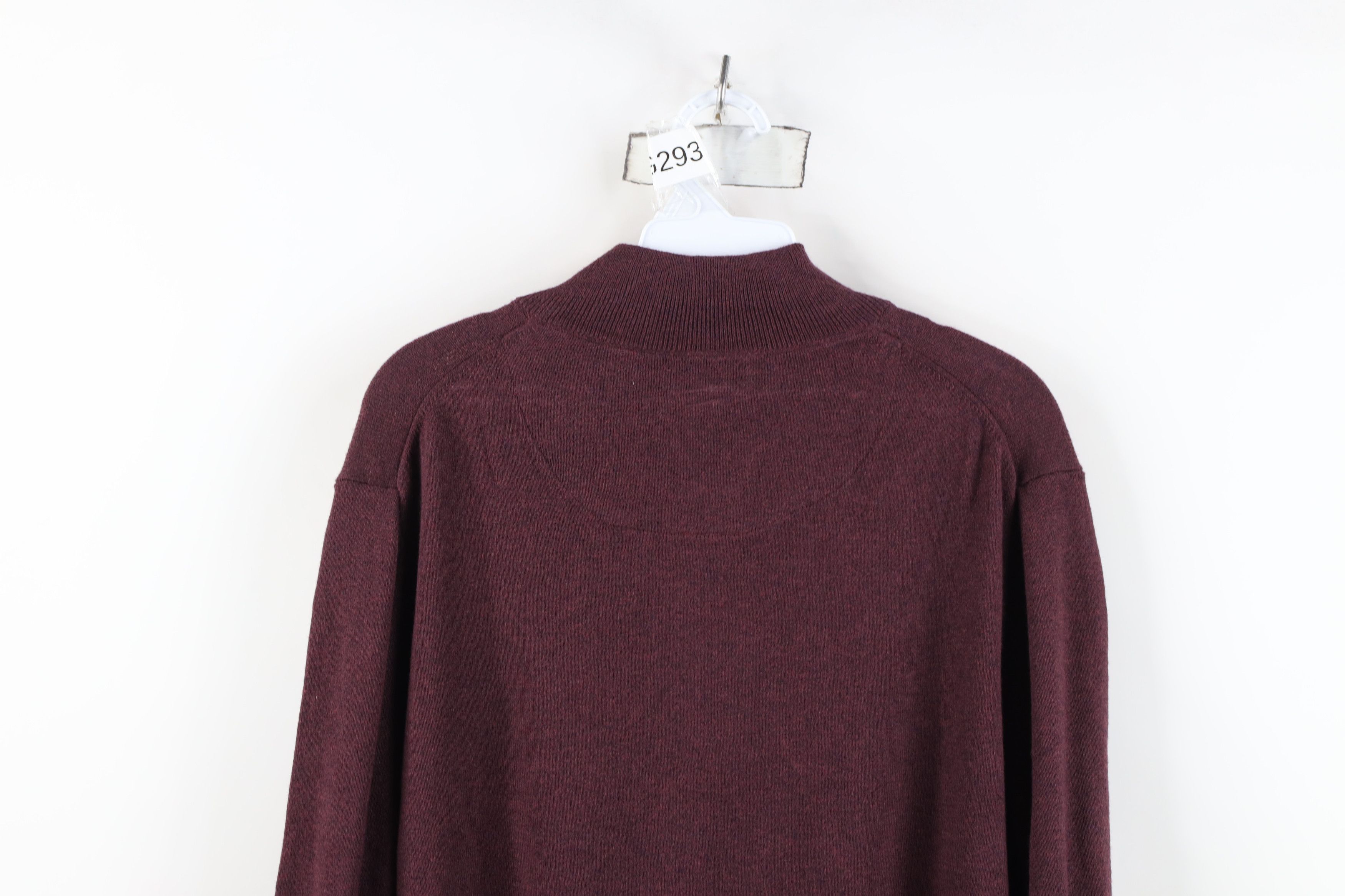 Vintage New Streetwear Cashmere Blend Knit Half Zip Pullover Sweater Size US L / EU 52-54 / 3 - 15 Thumbnail