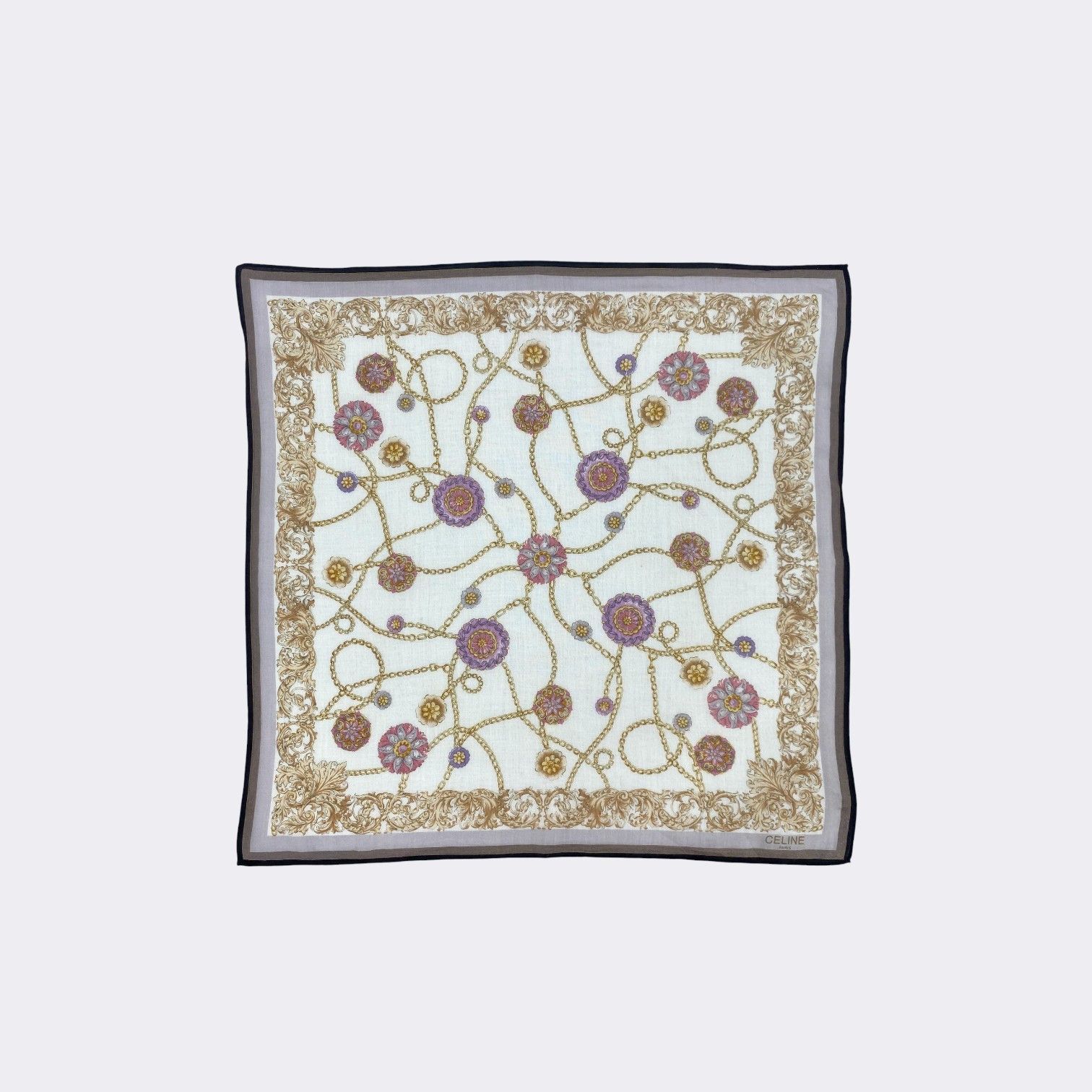 Celine × Vintage Vintage Celine Handkerchief Neckerchief Bandana H204P Size ONE SIZE - 2 Thumbnail