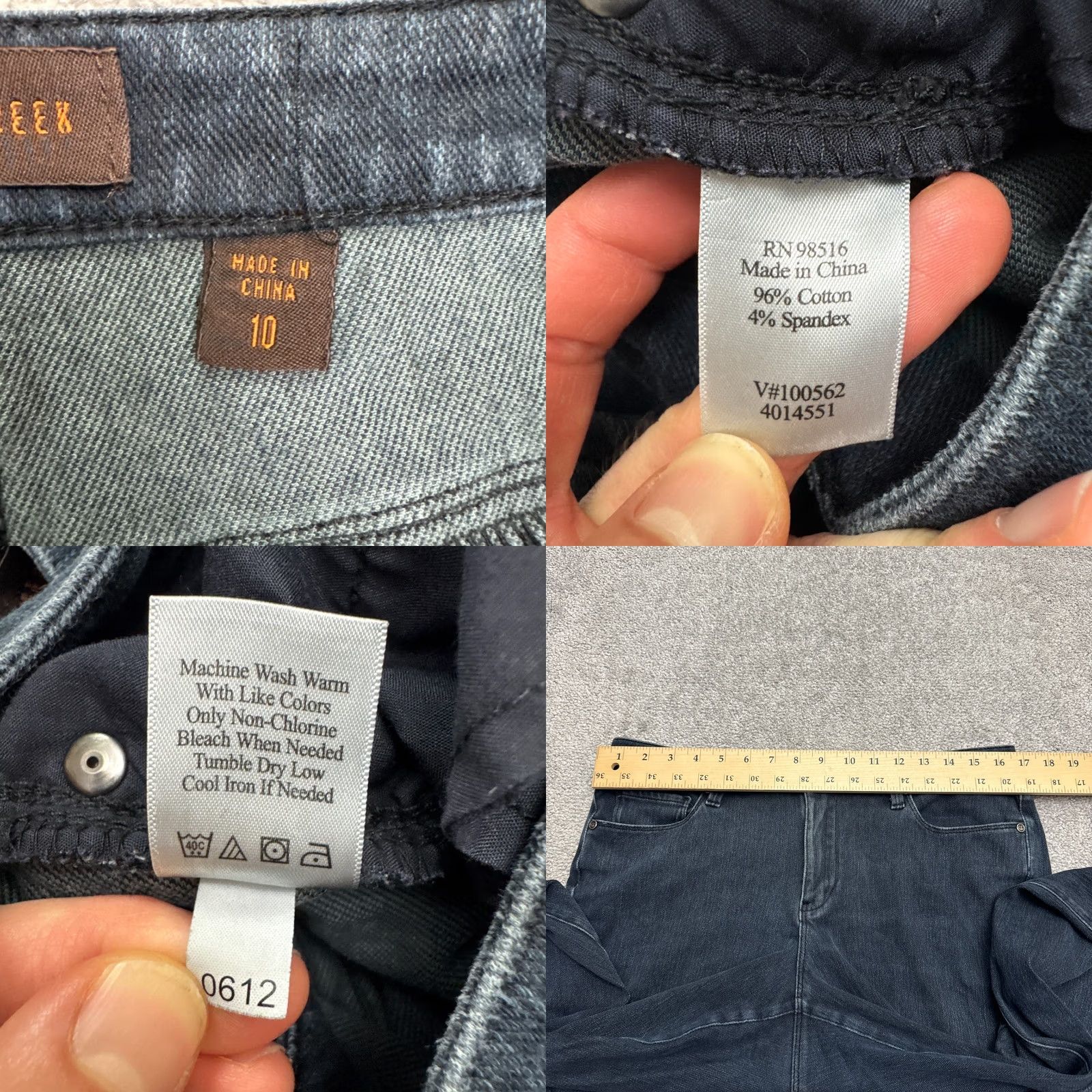 Coldwater Creek Coldwater Creek Jeans Women 10 Blue Dark Wash Denim Bootcut 34x32 5-Pocket Stretch Size 38" / US 16 / IT 52 - 8 Thumbnail