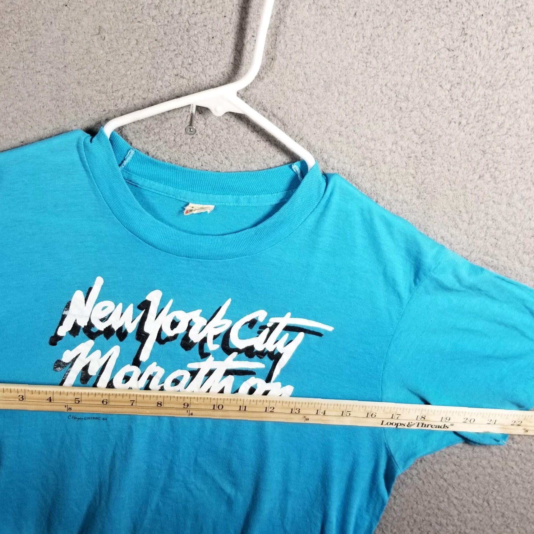 Vintage VINTAGE Screen Stars New York City Marathon Shirt Mens Large Blue Tee USA Shirt Size US L / EU 52-54 / 3 - 6 Thumbnail