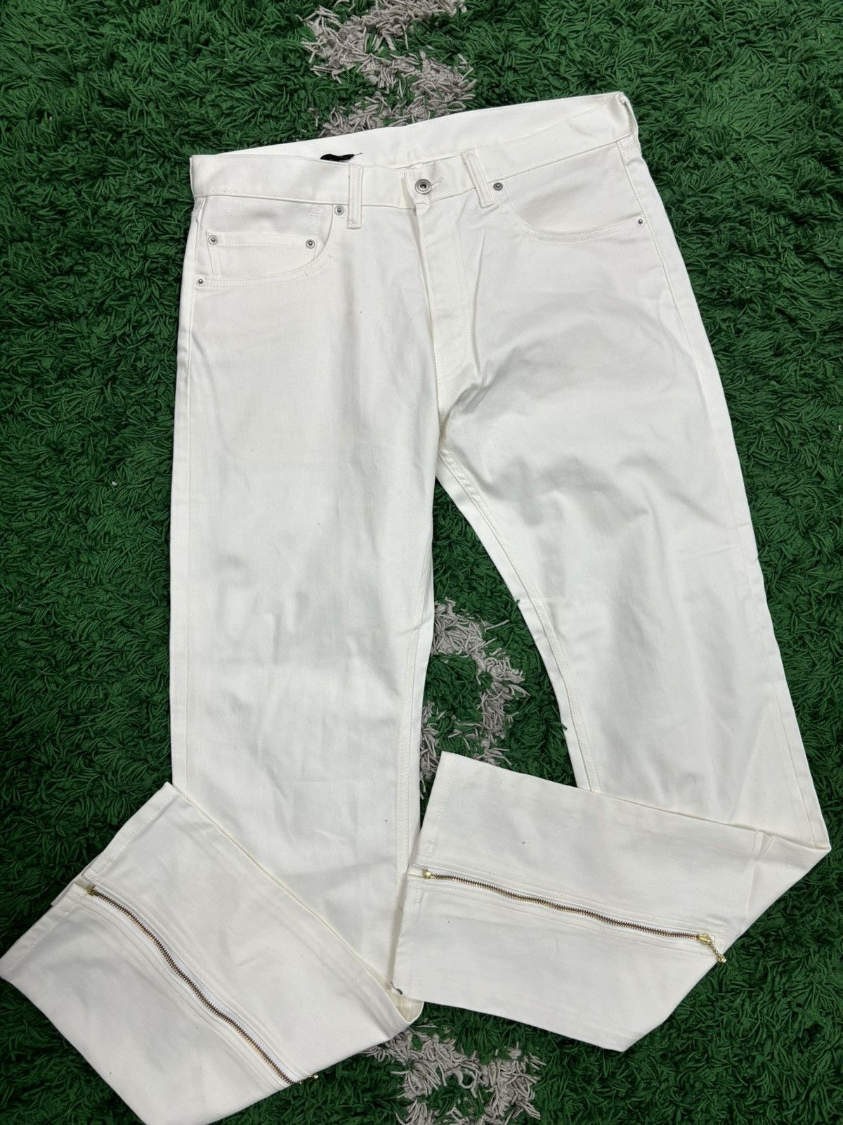 image of Vlone Denim White Jeans White X-Large, Men's (Size 36)